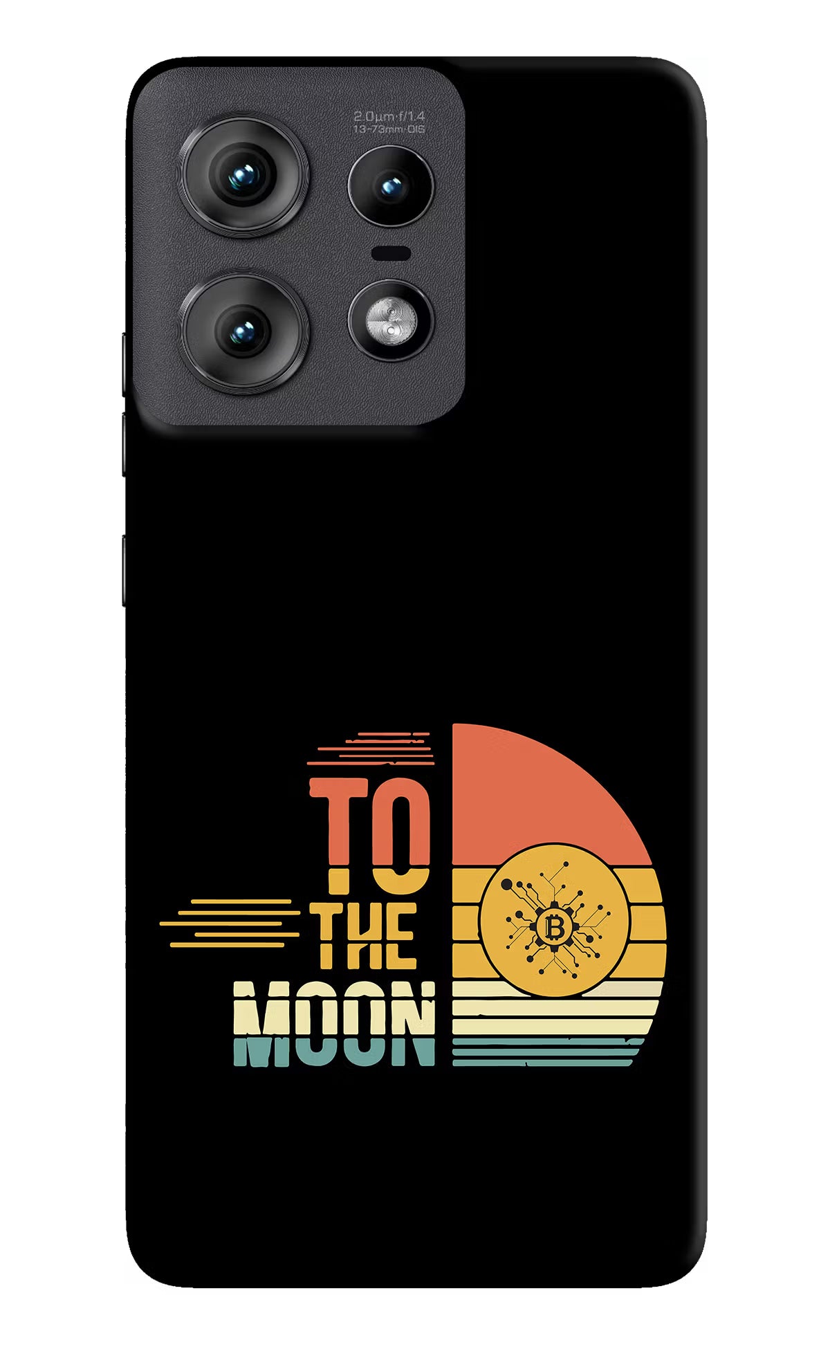To the Moon Moto Edge 50 Pro 5G Hard Case Back Cover by Casekaro