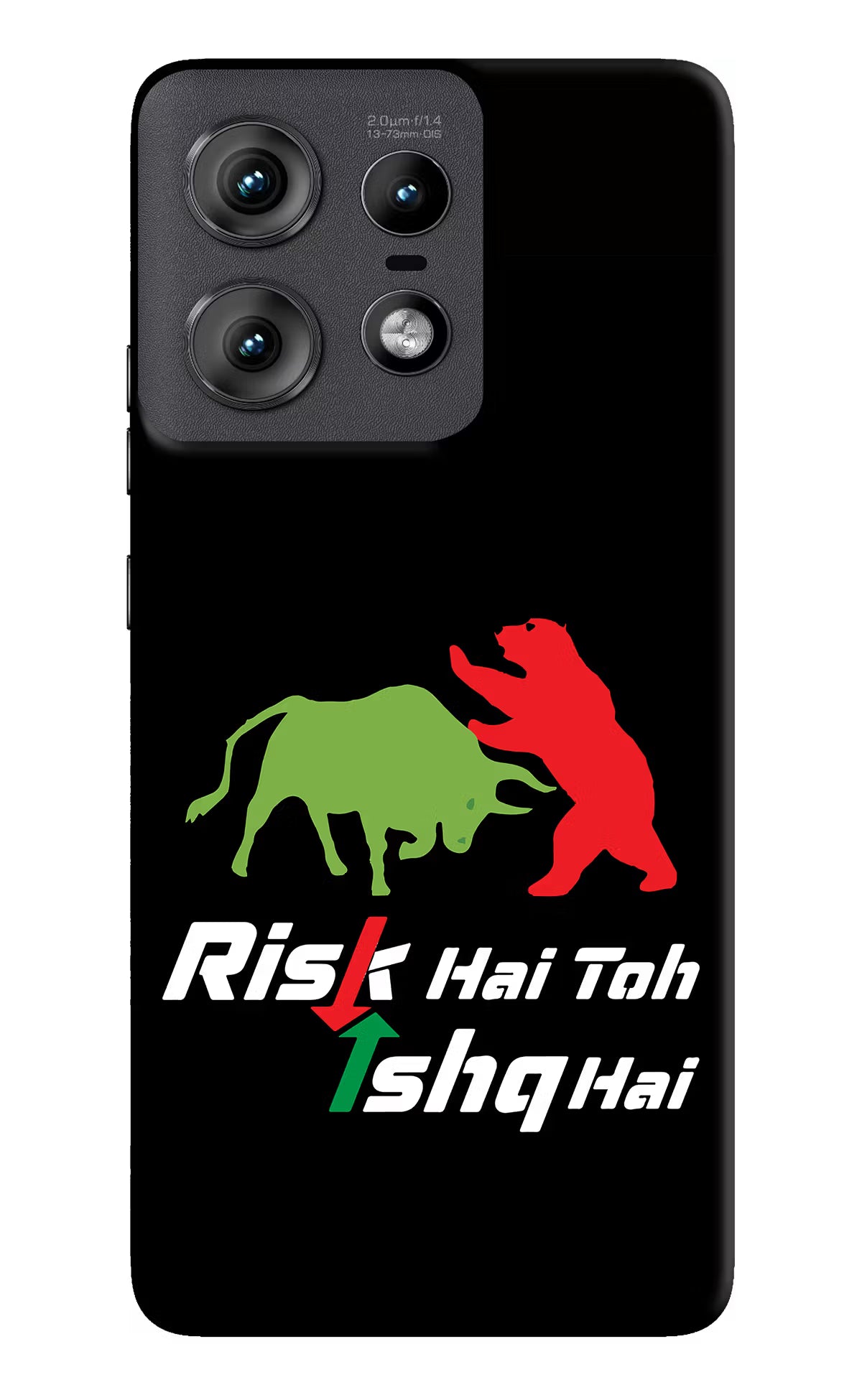 Risk Hai Toh Ishq Hai Moto Edge 50 Pro 5G Hard Case Back Cover by Casekaro