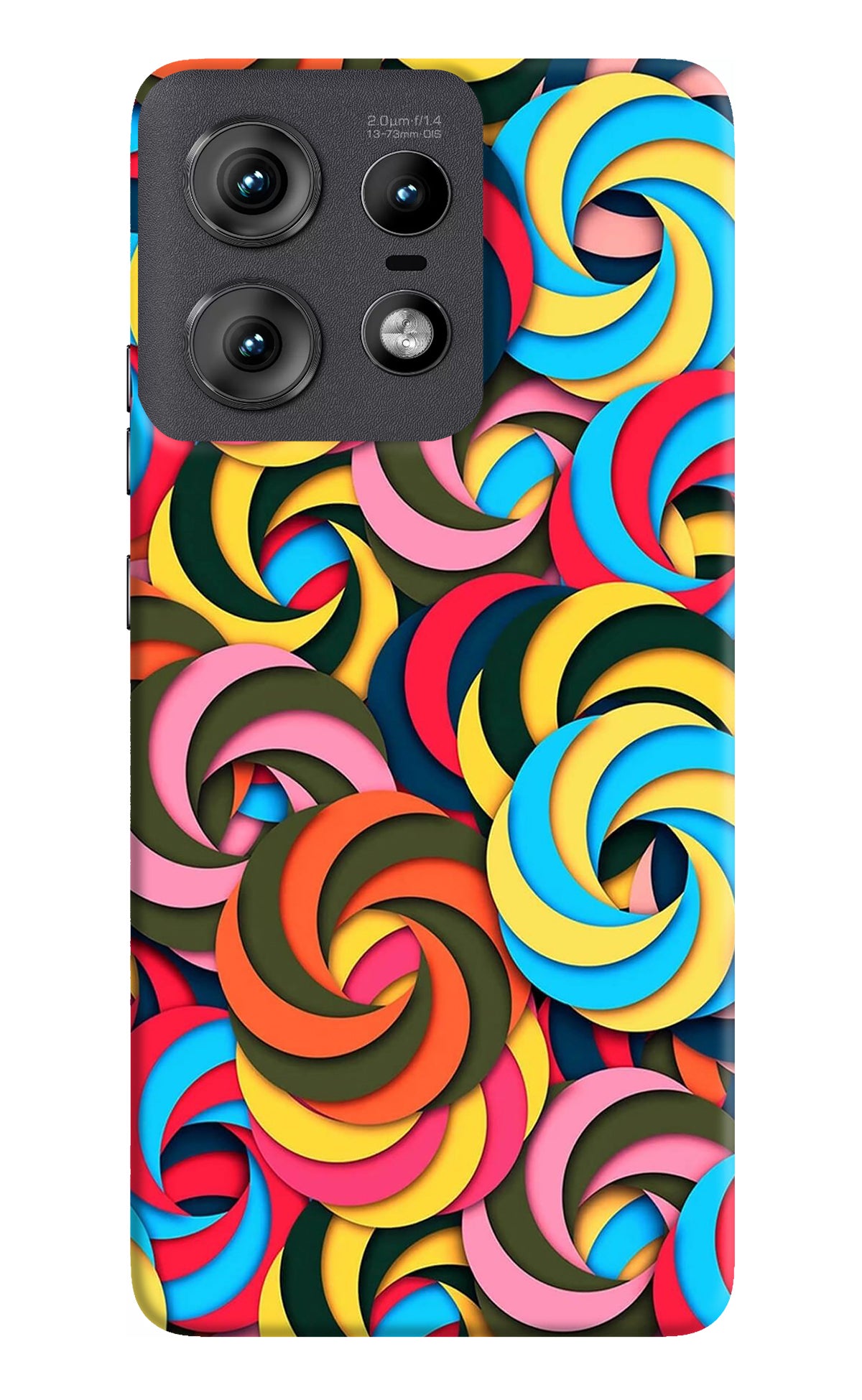 Spiral Pattern Moto Edge 50 Pro 5G Back Cover