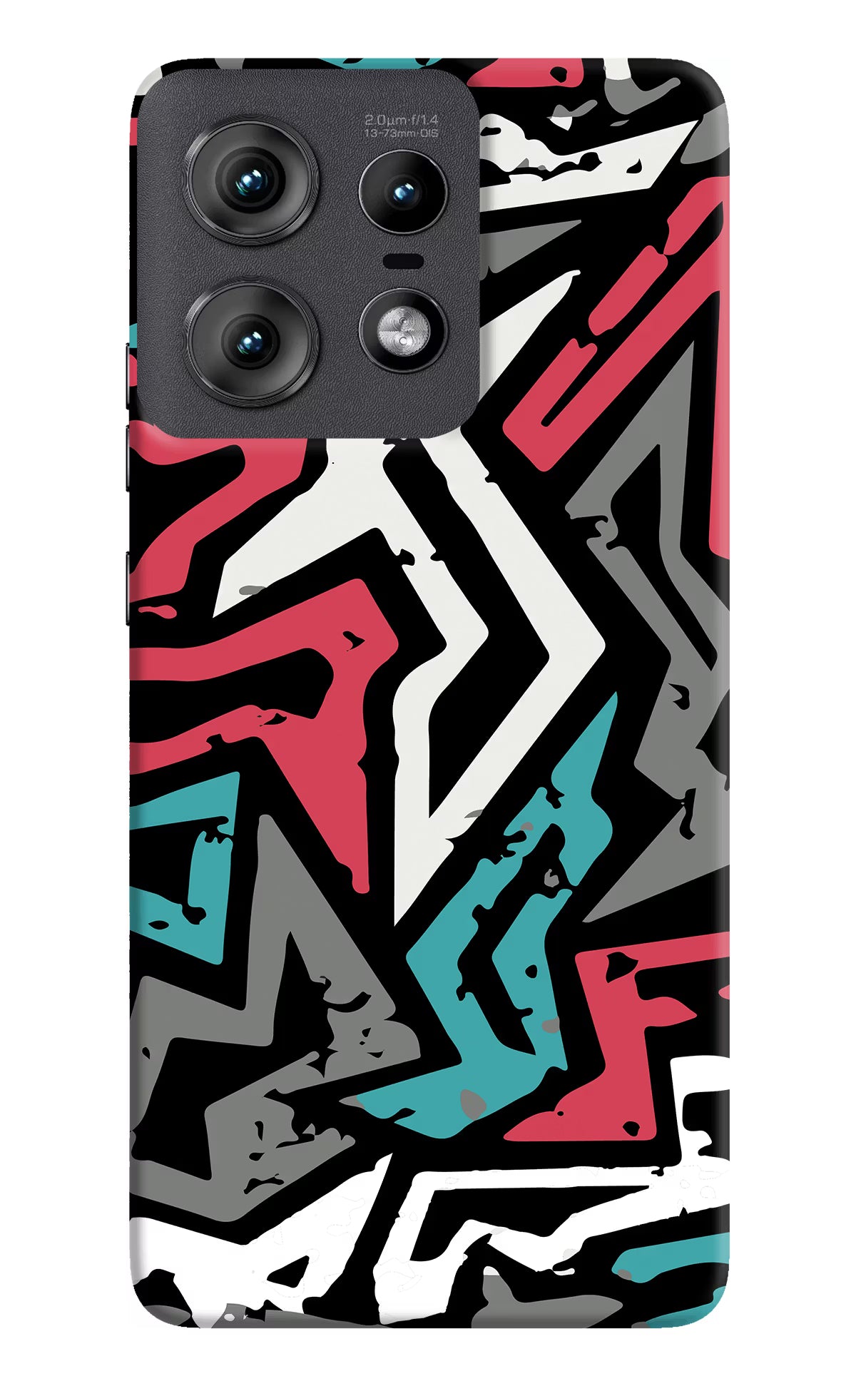 Geometric Graffiti Moto Edge 50 Pro 5G Hard Case Back Cover by Casekaro