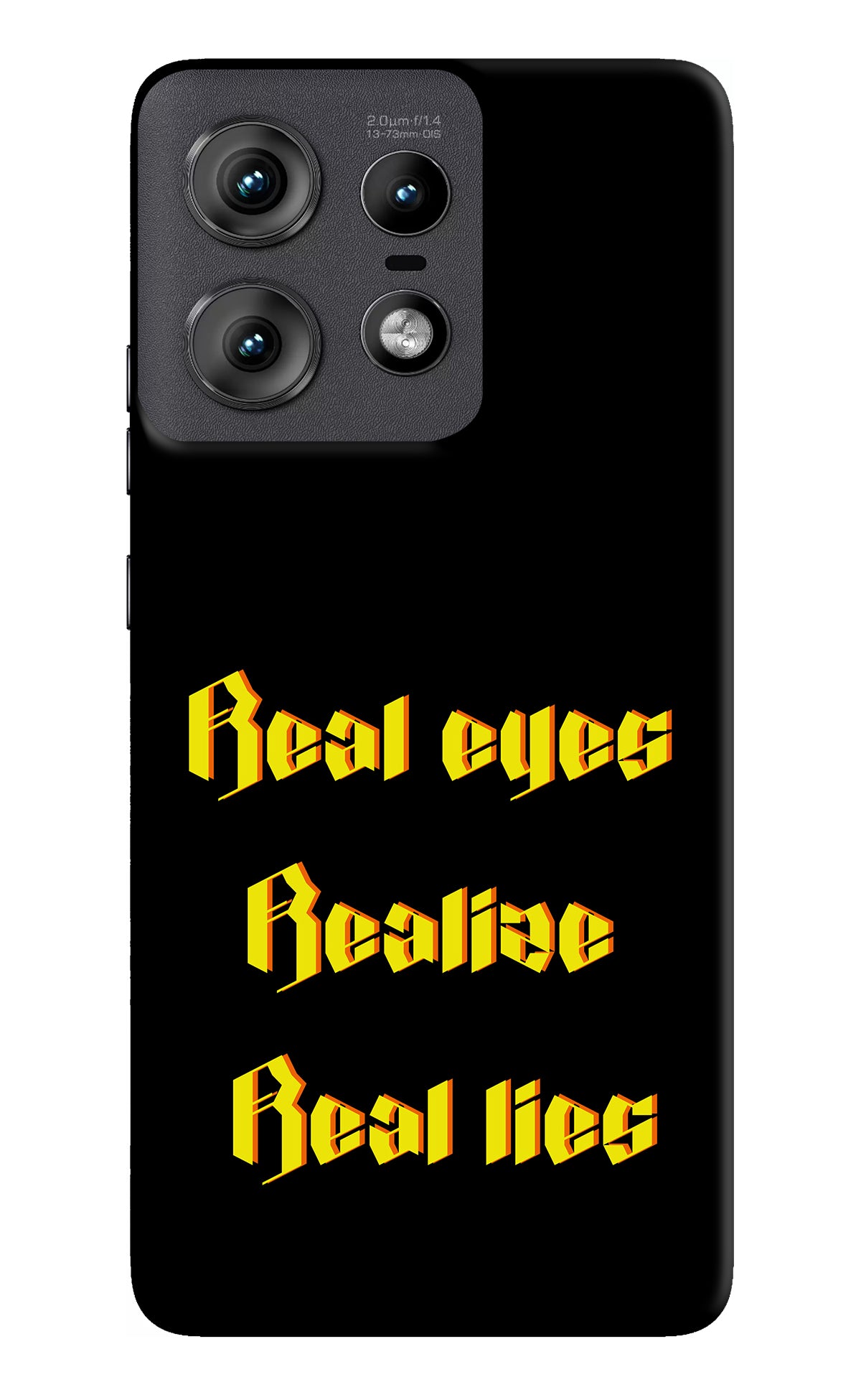 Real Eyes Realize Real Lies Moto Edge 50 Pro 5G Back Cover