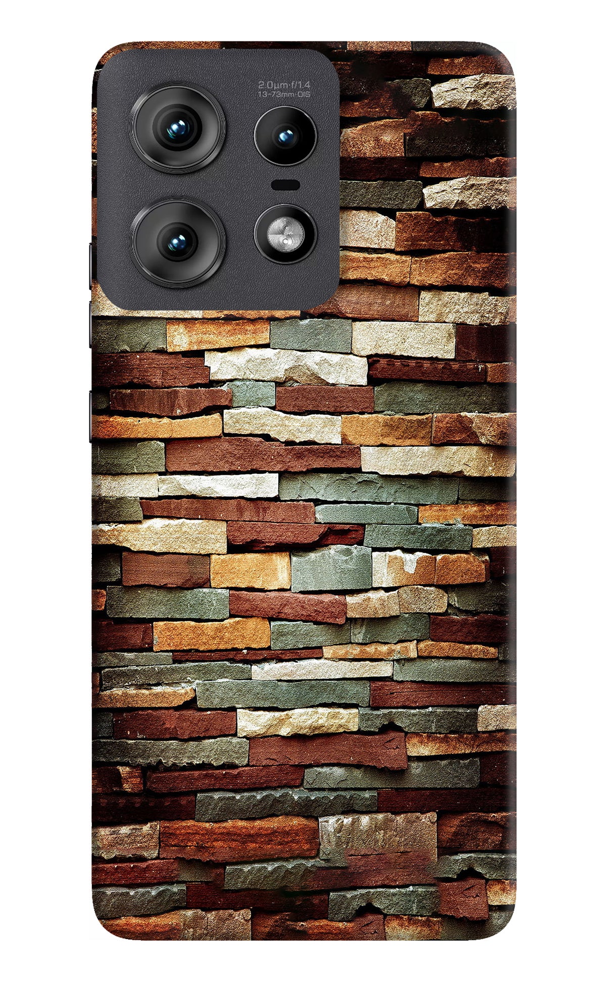 Bricks Pattern Moto Edge 50 Pro 5G Back Cover