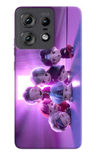 BTS Chibi Moto Edge 50 Pro 5G Hard Case Back Cover by Casekaro