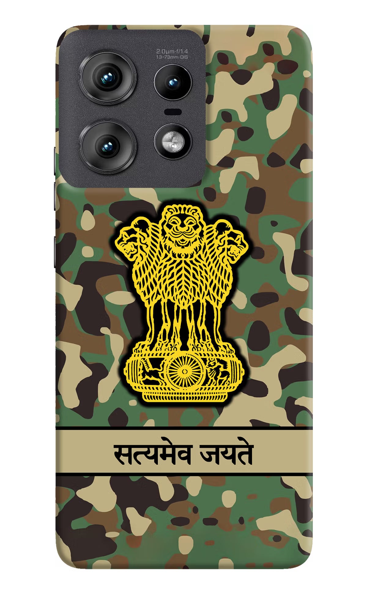 Satyamev Jayate Army Moto Edge 50 Pro 5G Hard Case Back Cover by Casekaro