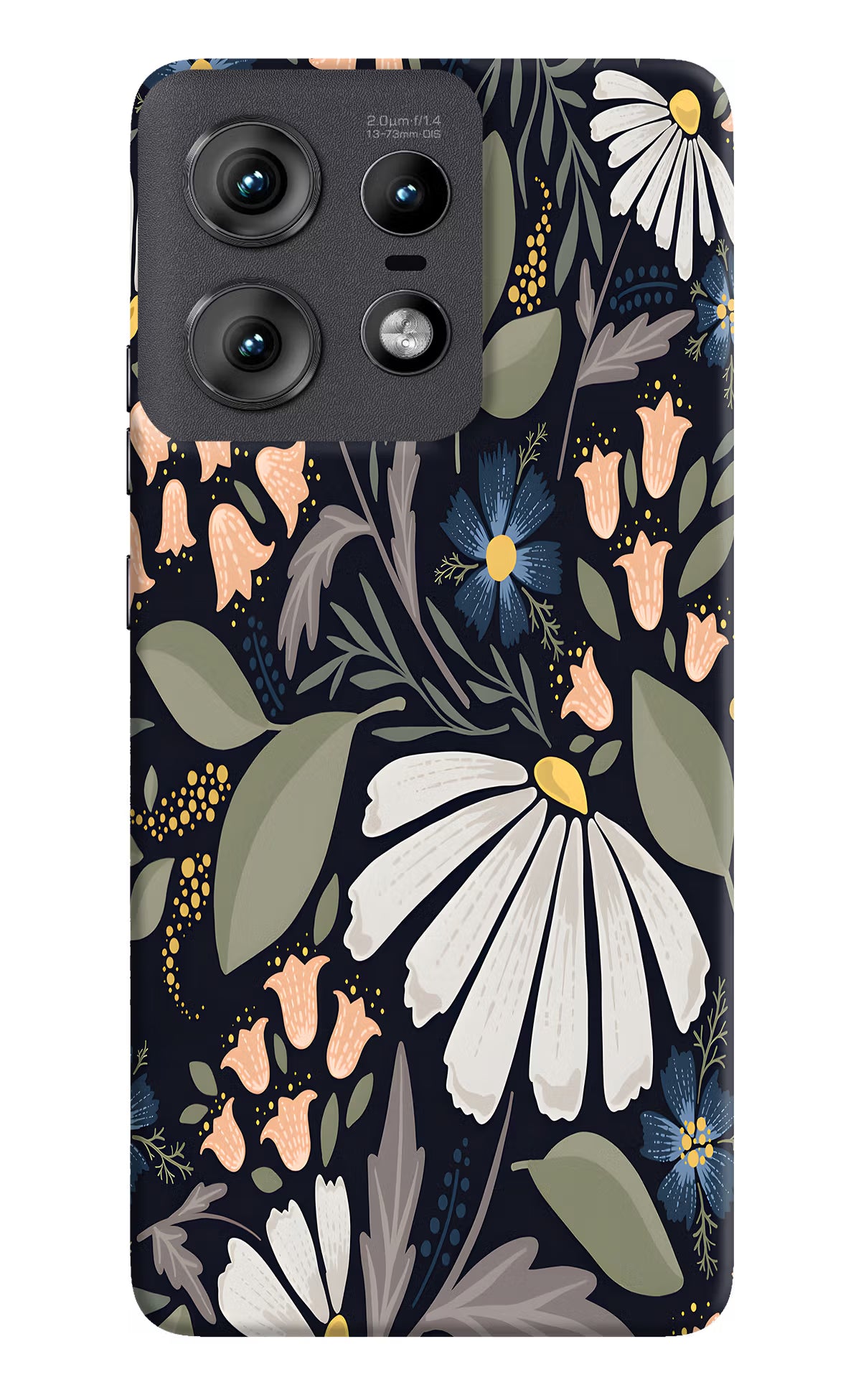 Flowers Art Moto Edge 50 Pro 5G Hard Case Back Cover by Casekaro