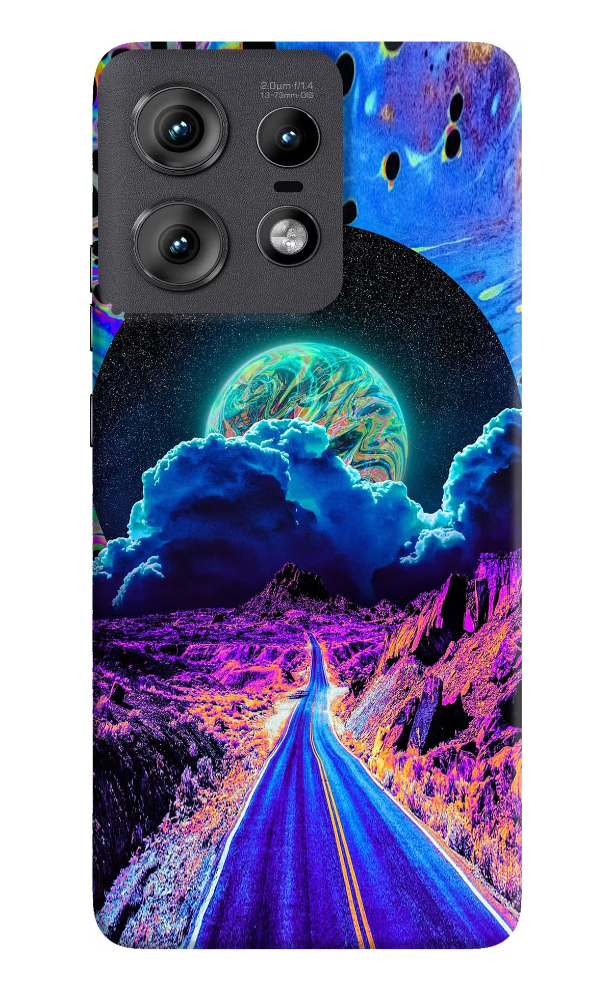 Psychedelic Painting Moto Edge 50 Pro 5G Hard Case Back Cover by Casekaro