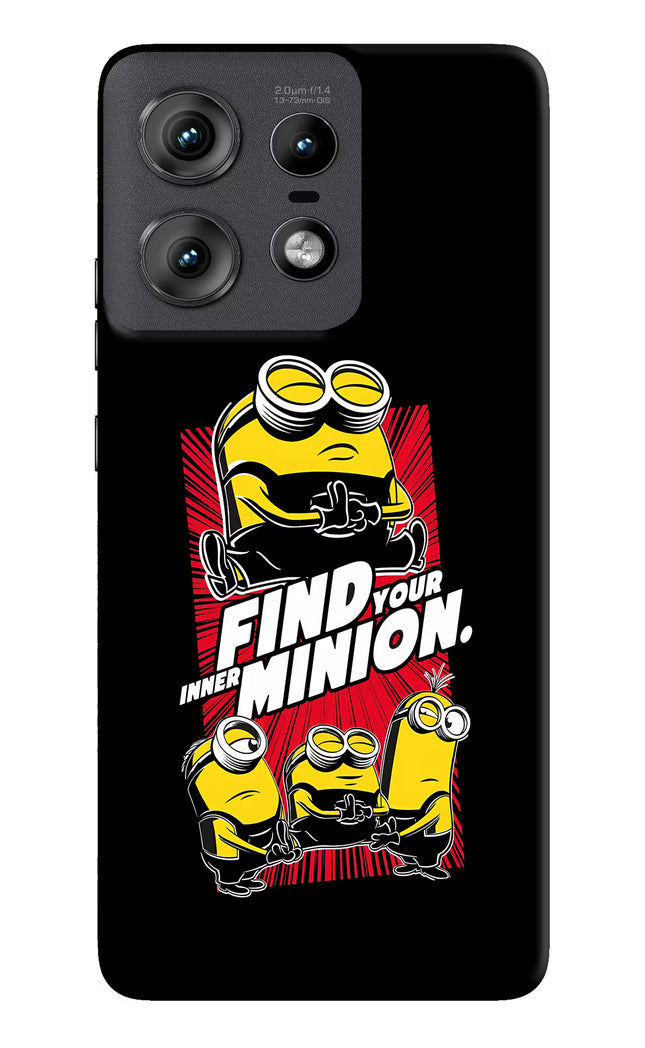 Find your inner Minion Moto Edge 50 Pro 5G Hard Case Back Cover by Casekaro
