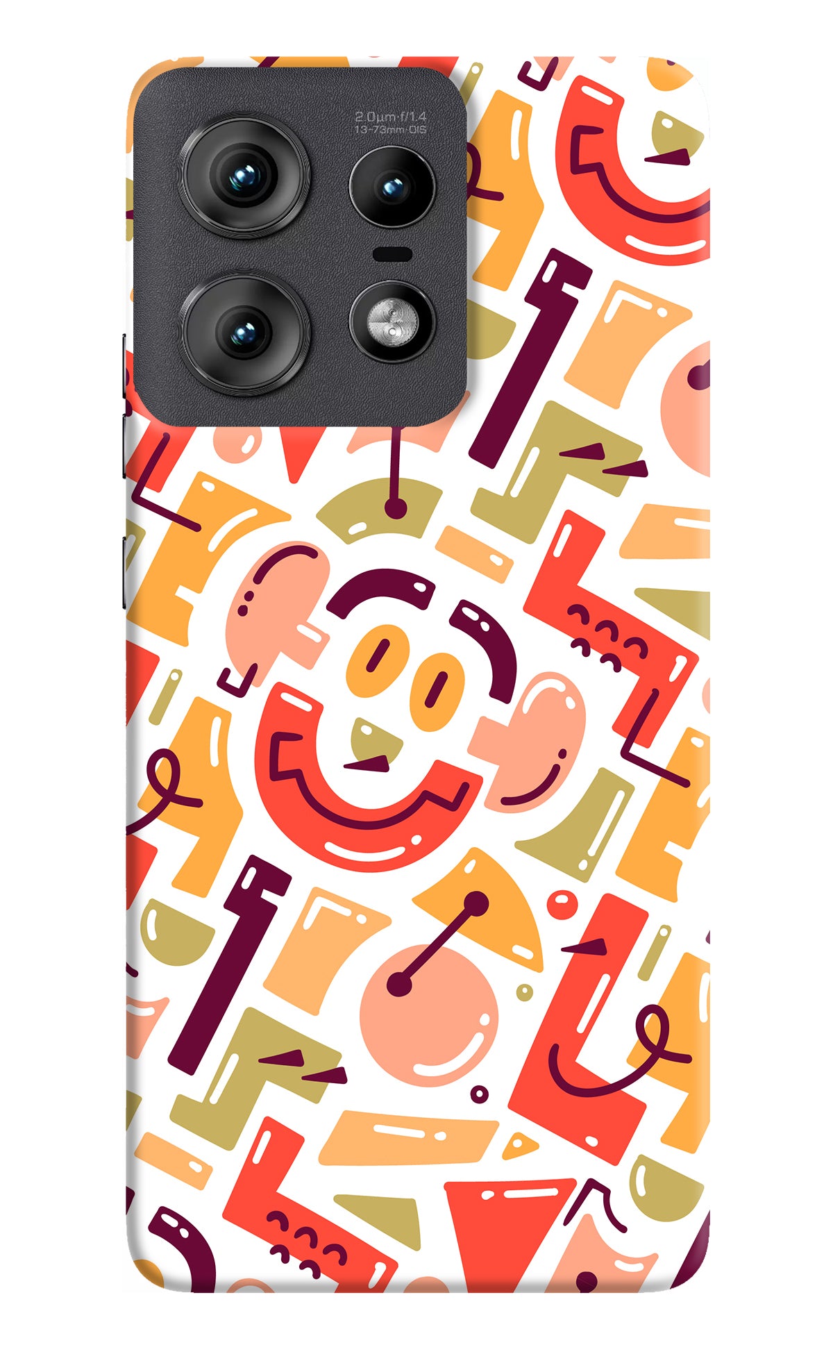 Doodle Pattern Moto Edge 50 Pro 5G Back Cover