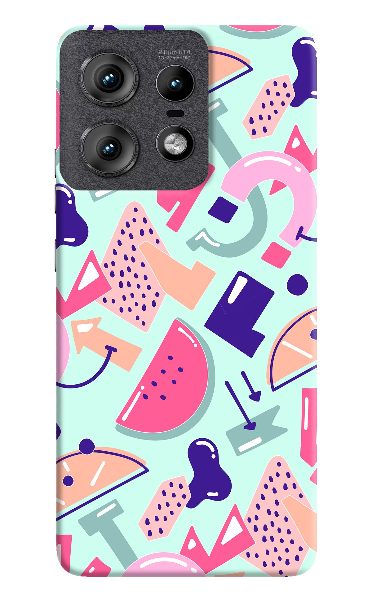 Doodle Pattern Moto Edge 50 Pro 5G Back Cover