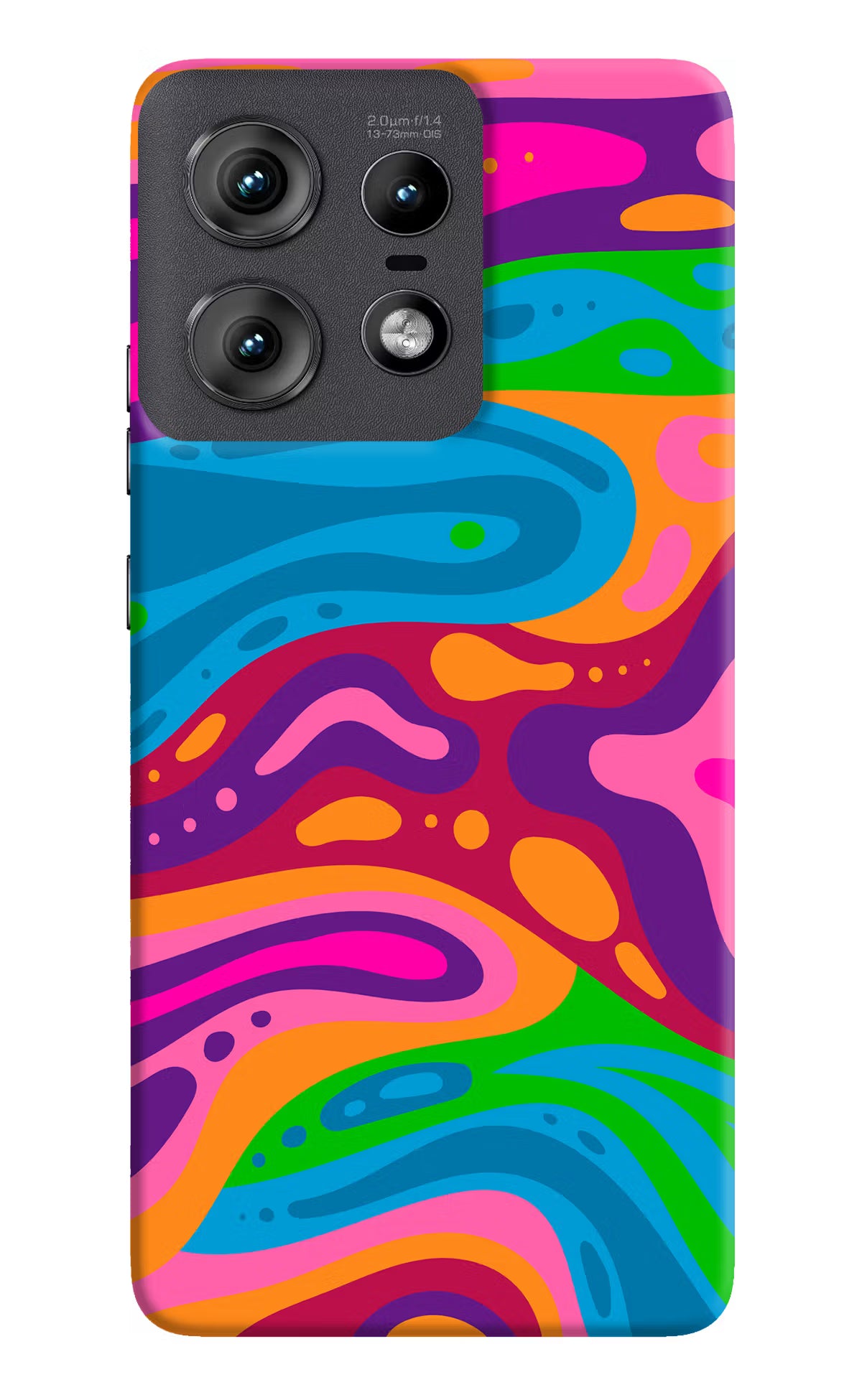 Trippy Pattern Moto Edge 50 Pro 5G Hard Case Back Cover by Casekaro
