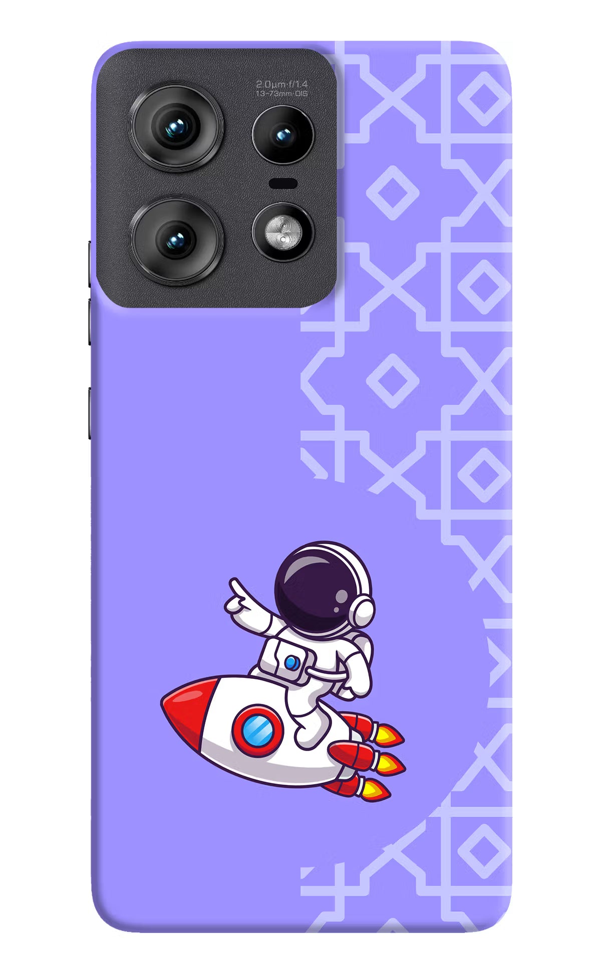 Cute Astronaut Moto Edge 50 Pro 5G Hard Case Back Cover by Casekaro