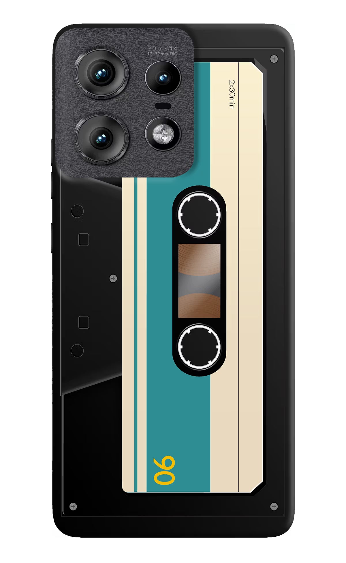Cassette Moto Edge 50 Pro 5G Hard Case Back Cover by Casekaro
