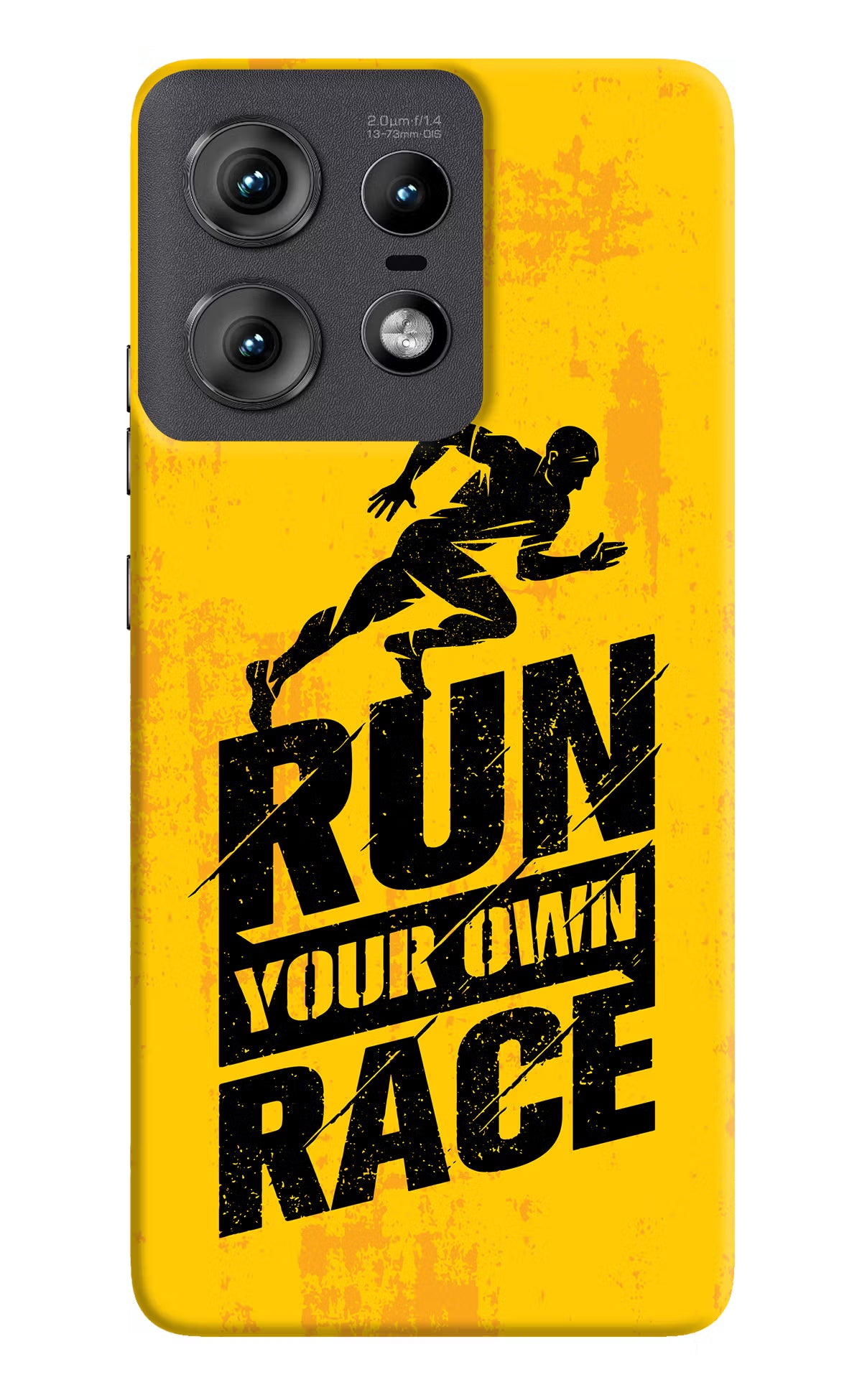 Run Your Own Race Moto Edge 50 Pro 5G Hard Case Back Cover by Casekaro