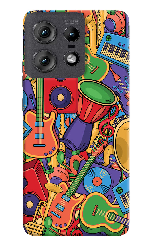 Music Instrument Doodle Moto Edge 50 Pro 5G Hard Case Back Cover by Casekaro