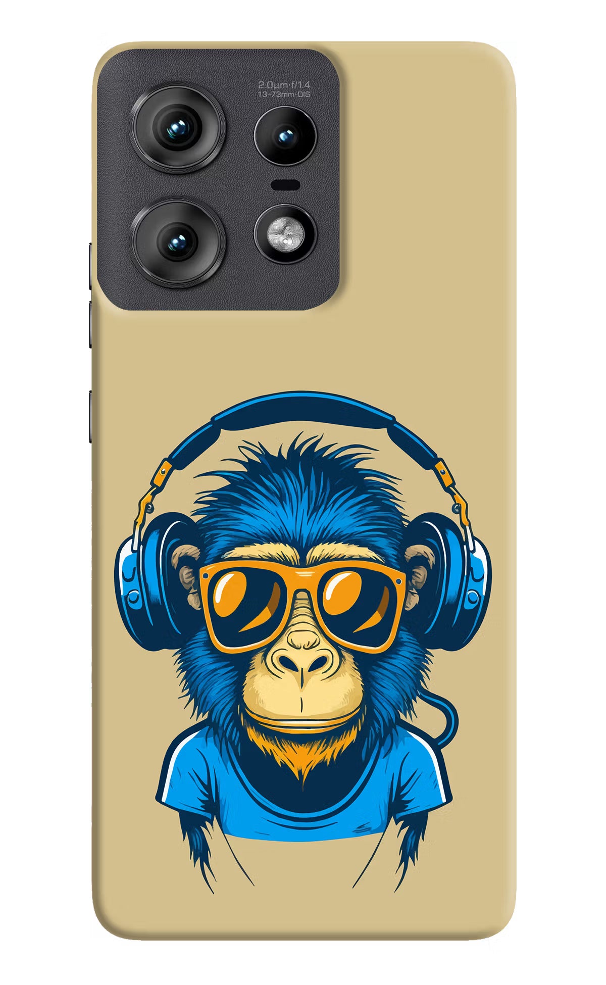 Monkey Headphone Moto Edge 50 Pro 5G Hard Case Back Cover by Casekaro