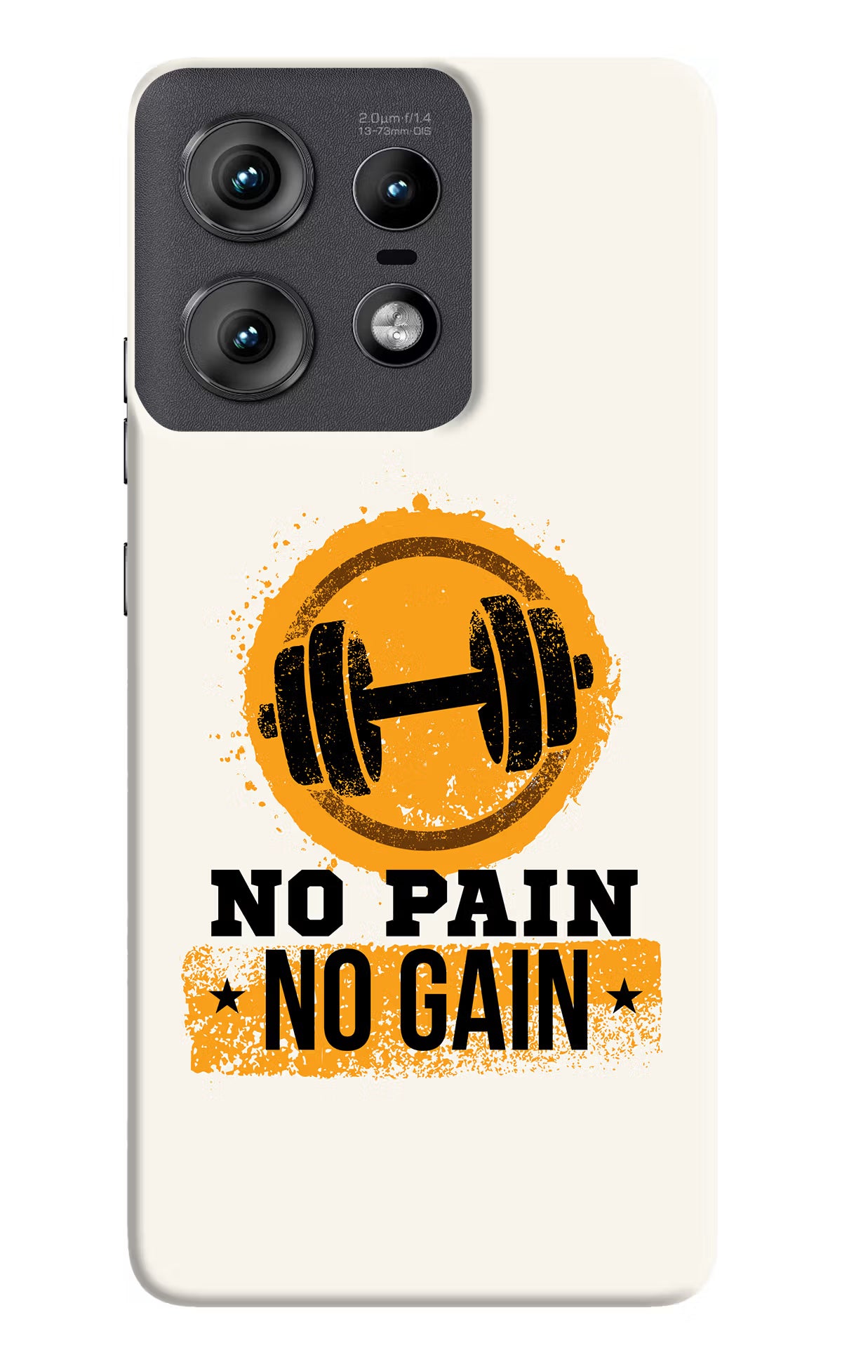 No Pain No Gain Moto Edge 50 Pro 5G Hard Case Back Cover by Casekaro
