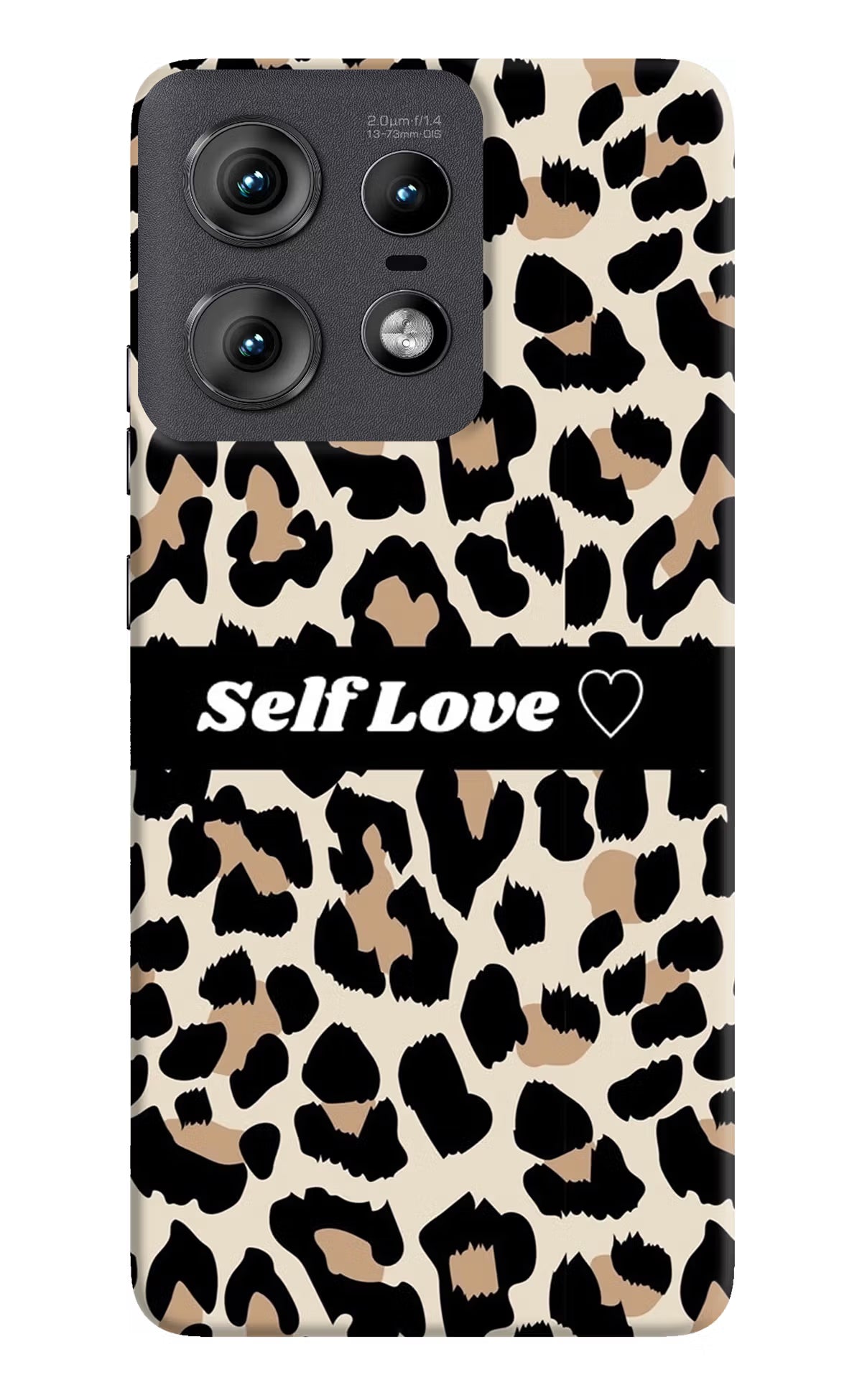 Leopard Print Self Love Moto Edge 50 Pro 5G Hard Case Back Cover by Casekaro