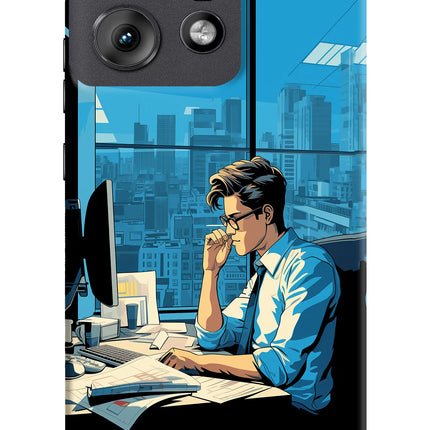 Focused Hustler (AI Generated) Moto Edge 50 Pro 5G Hard Case Back Cover by Casekaro