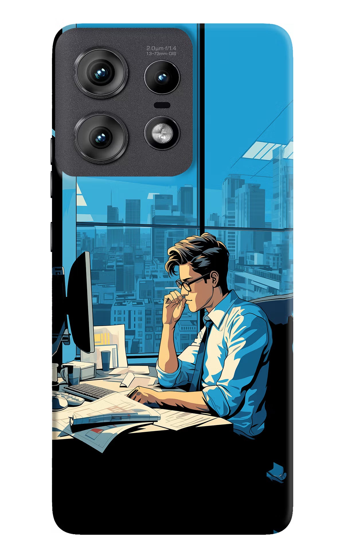 Focused Hustler (AI Generated) Moto Edge 50 Pro 5G Hard Case Back Cover by Casekaro