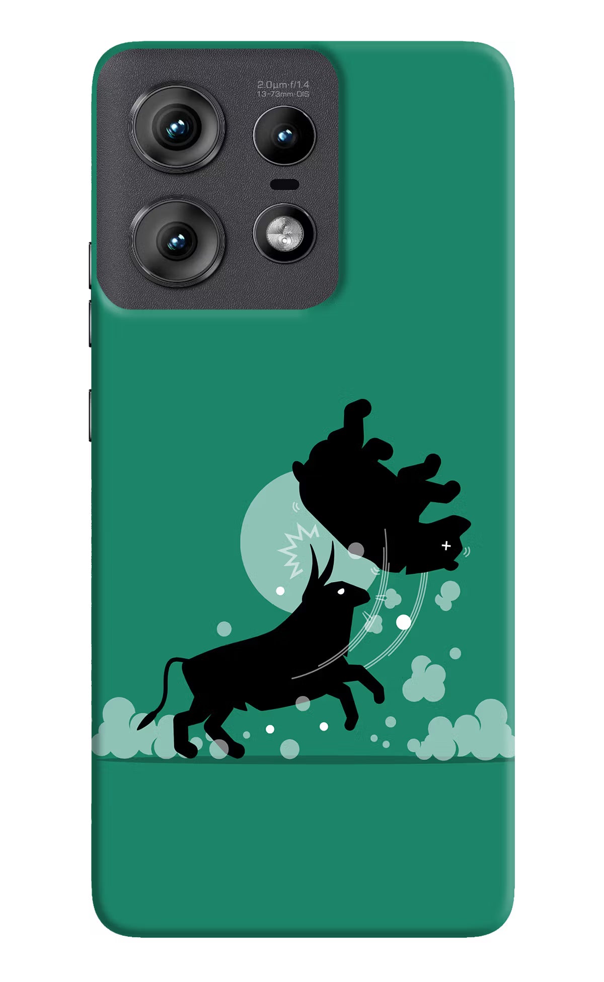 Bull Conqueror Moto Edge 50 Pro 5G Hard Case Back Cover by Casekaro