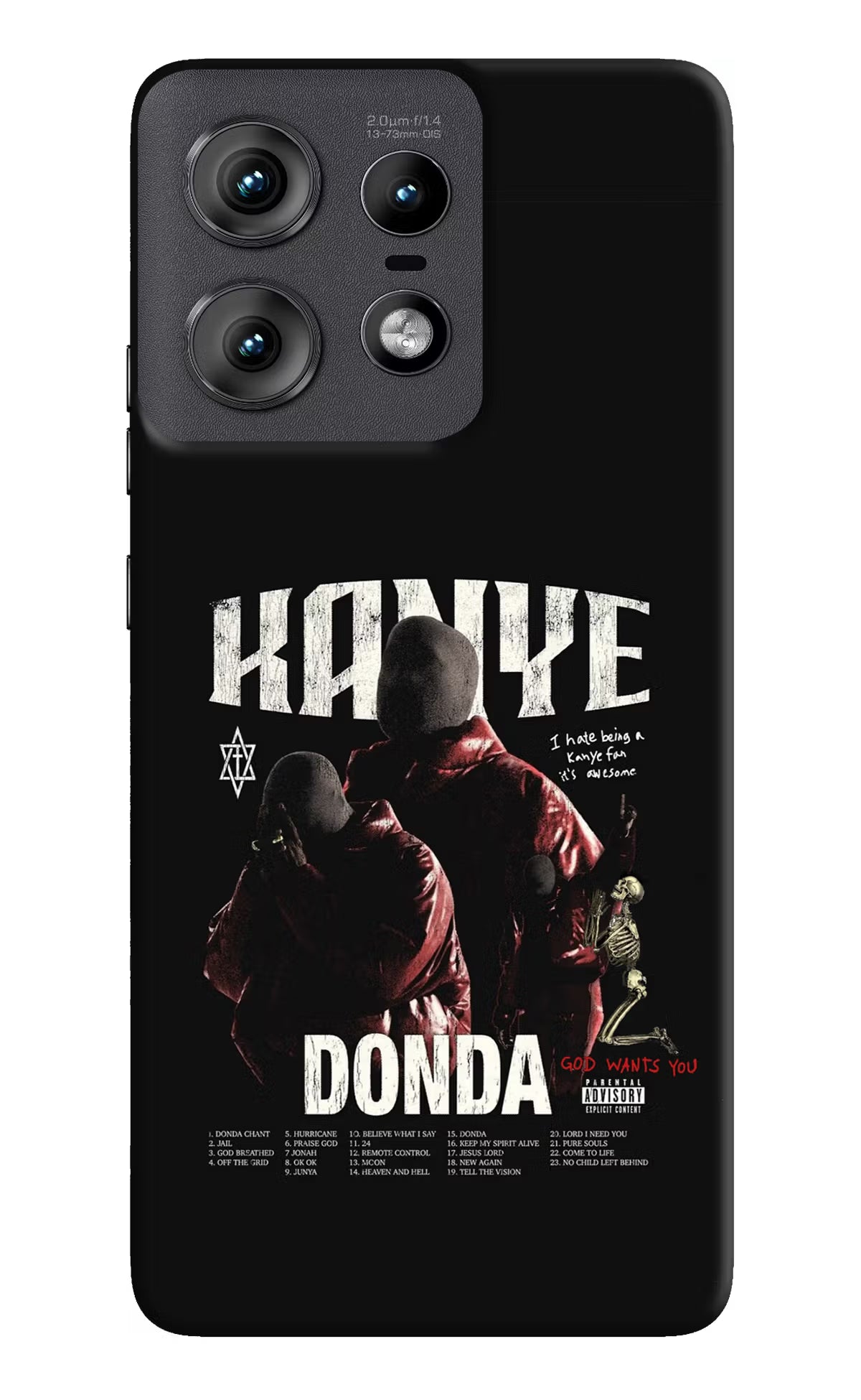 Donda Kanye West Moto Edge 50 Pro 5G Hard Case Back Cover by Casekaro