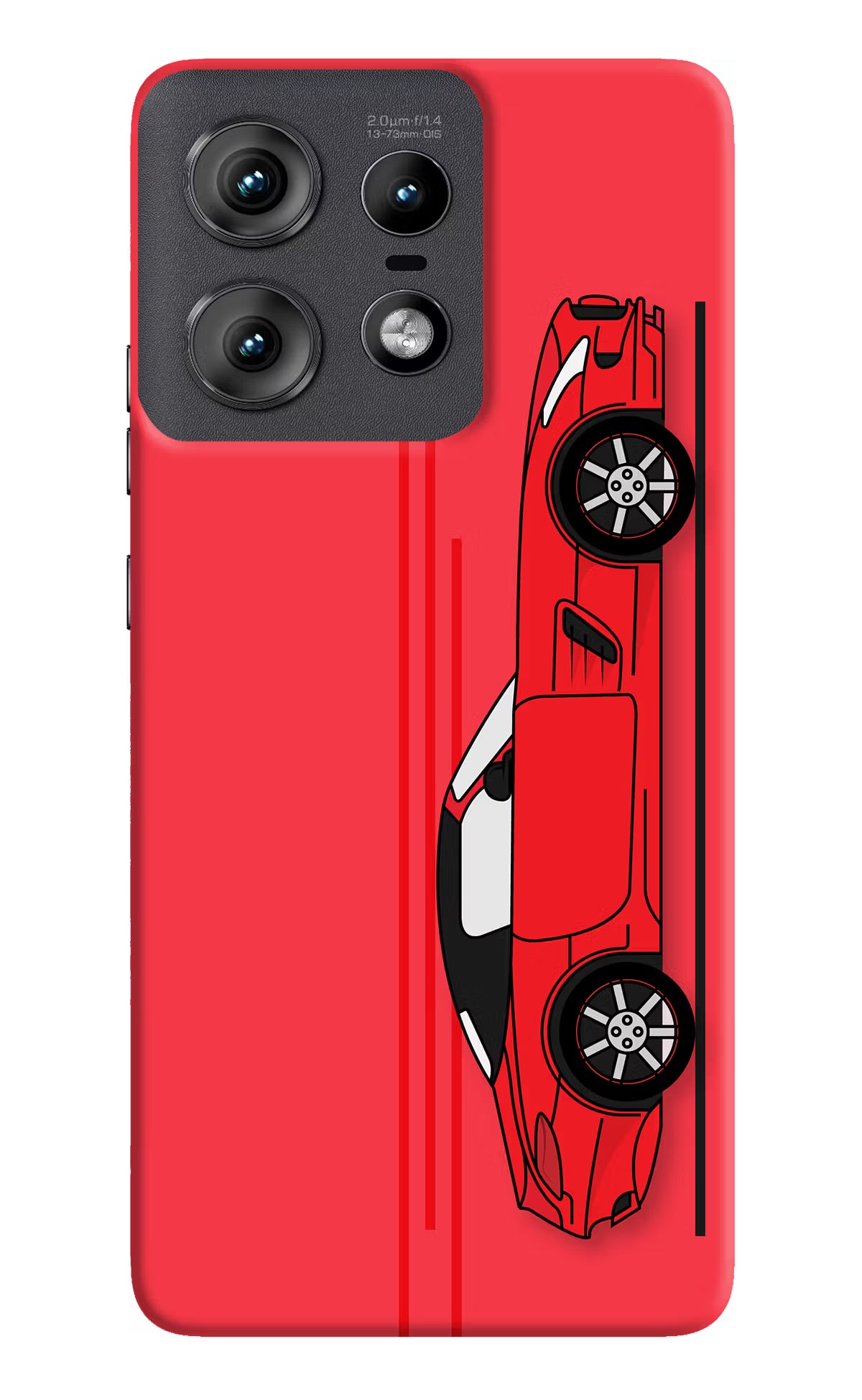 Red Velocity Moto Edge 50 Pro 5G Hard Case Back Cover by Casekaro