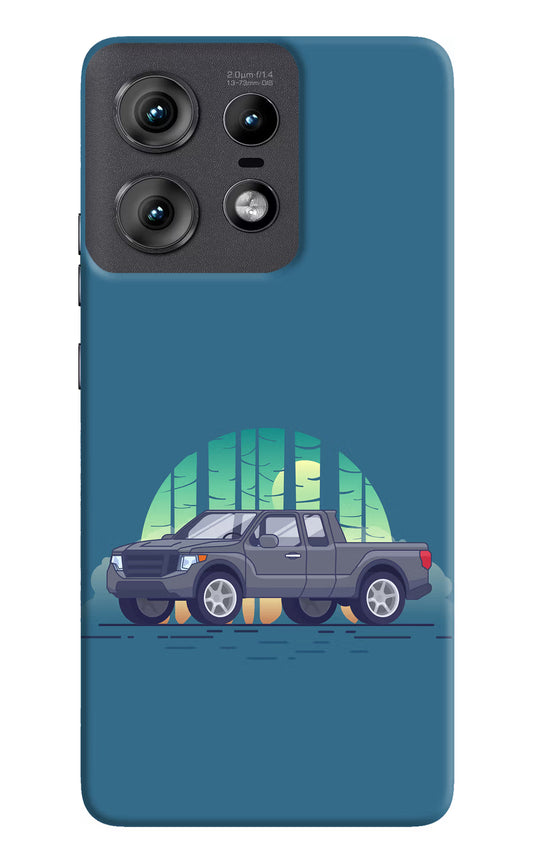 Retro Garage Vibe Moto Edge 50 Pro 5G Hard Case Back Cover by Casekaro