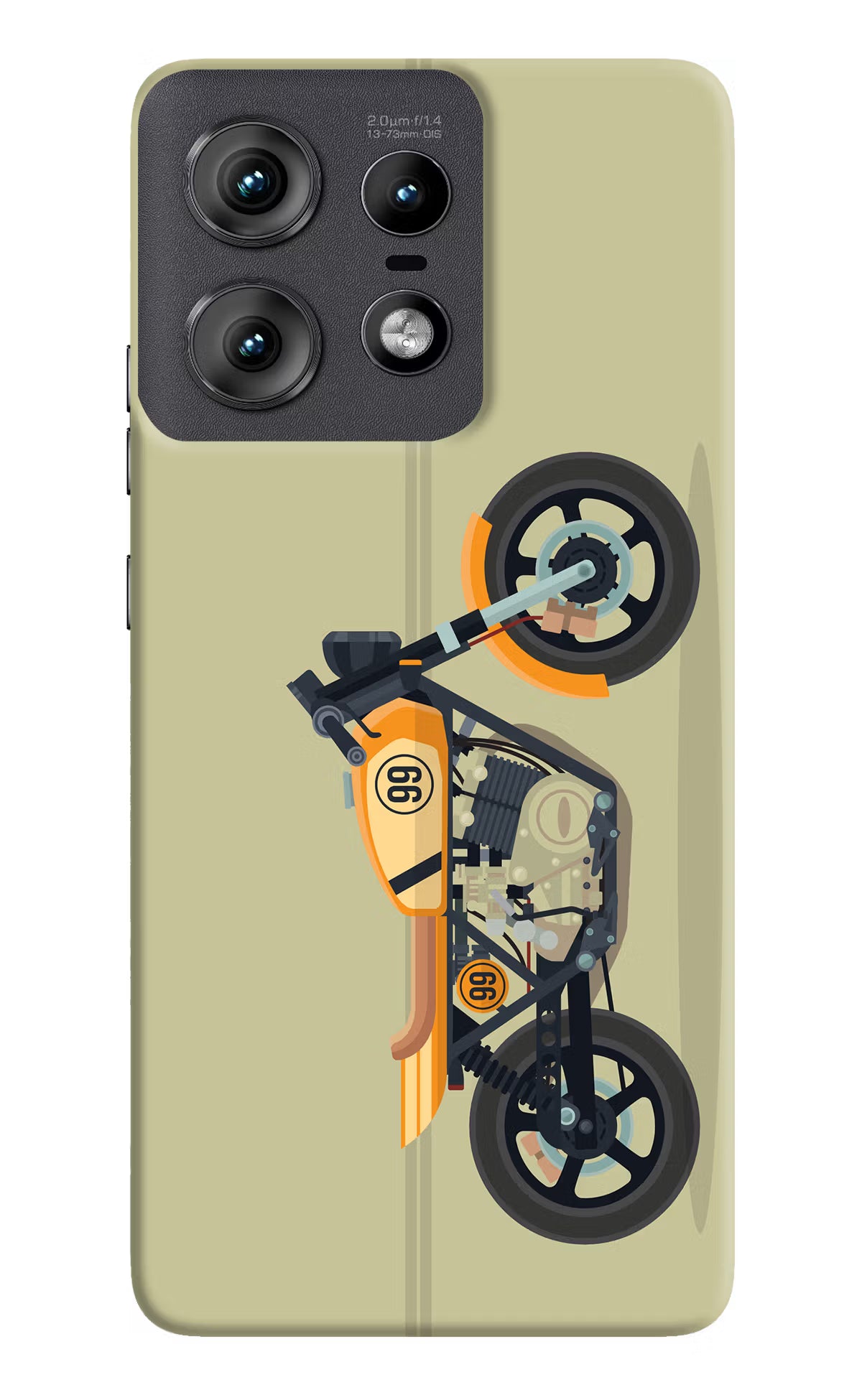 Vertical Speedster Moto Edge 50 Pro 5G Hard Case Back Cover by Casekaro