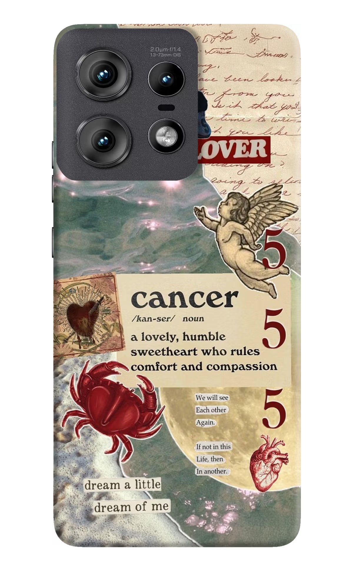 Cancer Zodiac Moto Edge 50 Pro 5G Hard Case Back Cover by Casekaro
