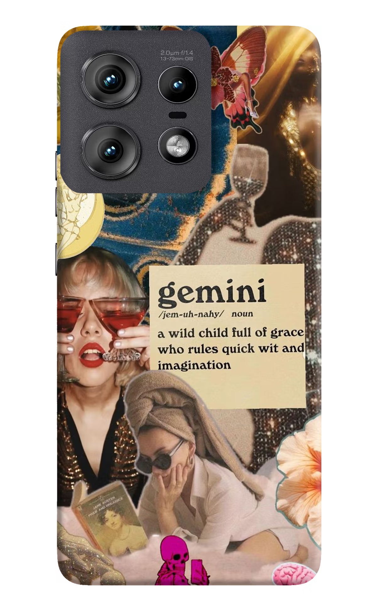Gemini Zodiac Moto Edge 50 Pro 5G Hard Case Back Cover by Casekaro