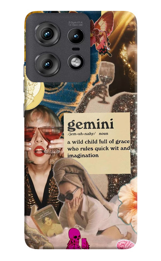 Gemini Zodiac Moto Edge 50 Pro 5G Hard Case Back Cover by Casekaro