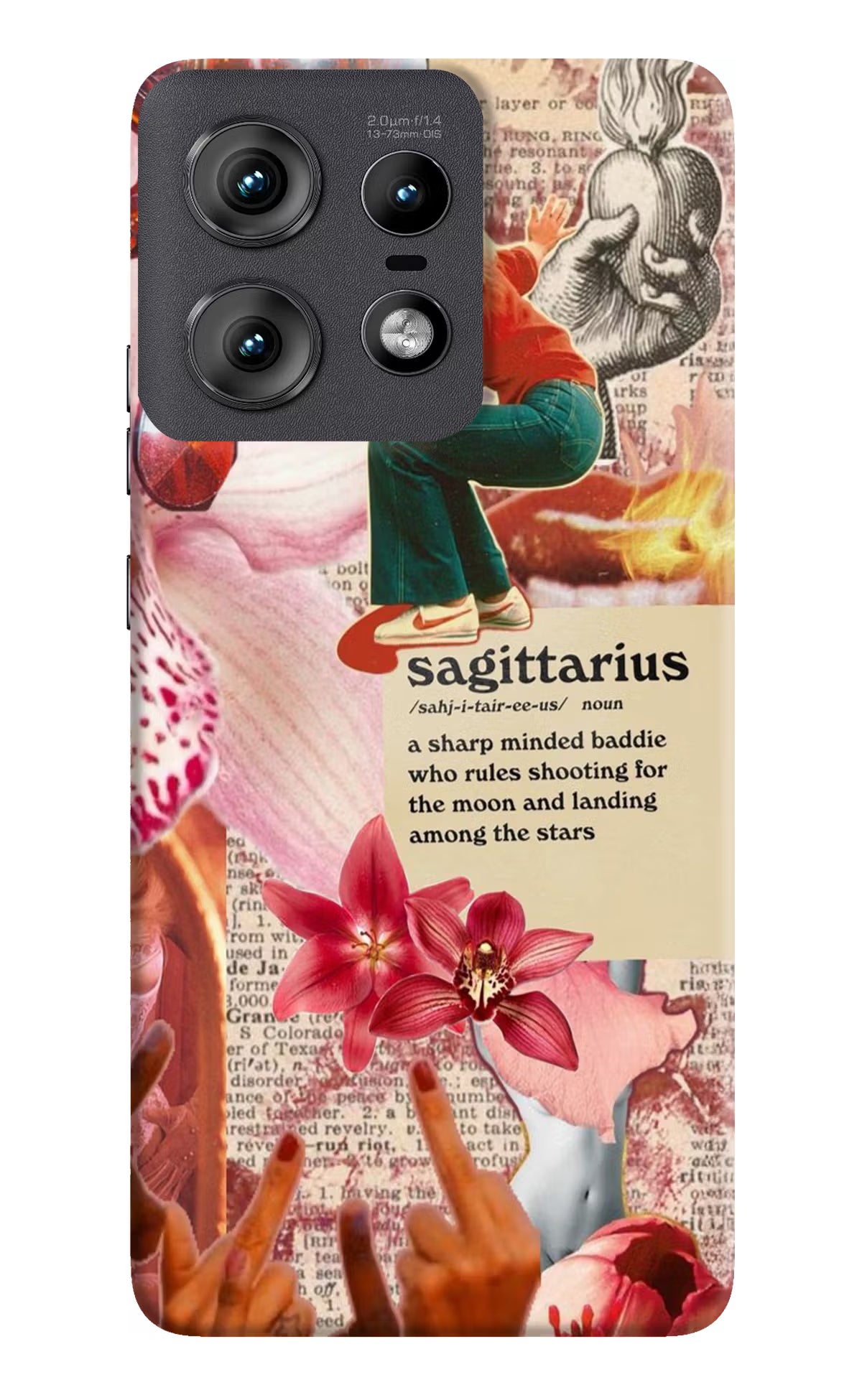 Sagittarius Zodiac Moto Edge 50 Pro 5G Hard Case Back Cover by Casekaro