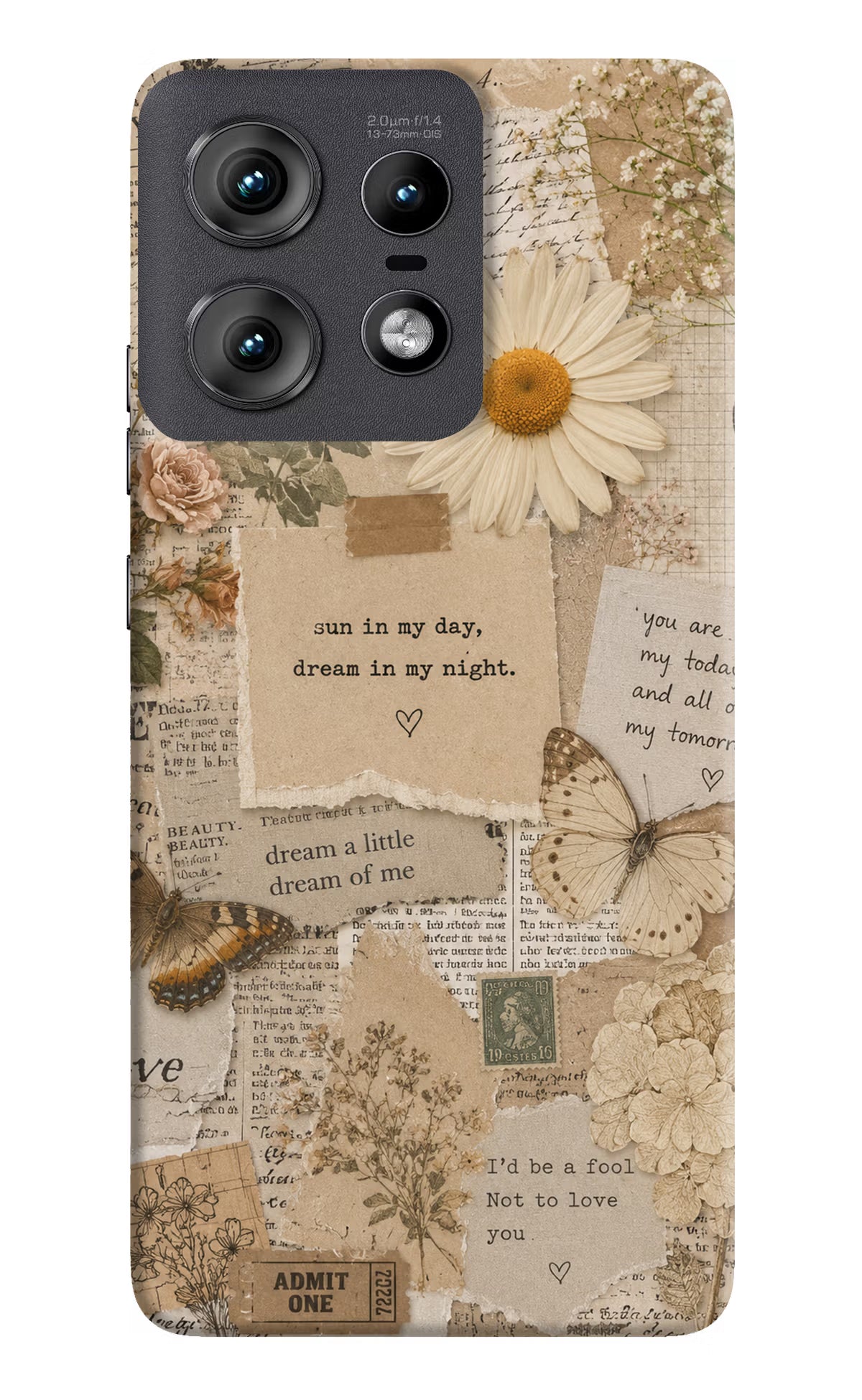 Vintage case Moto Edge 50 Pro 5G Back Cover
