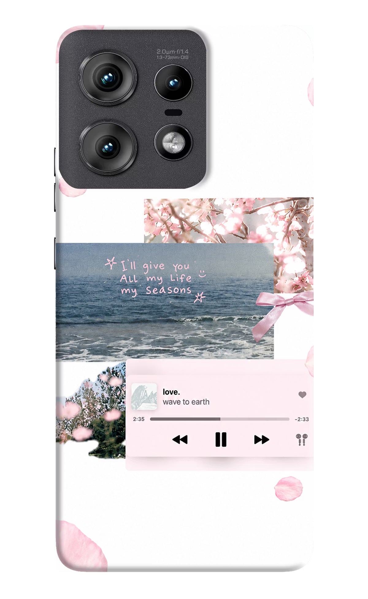 Wave to earth Moto Edge 50 Pro 5G Back Cover
