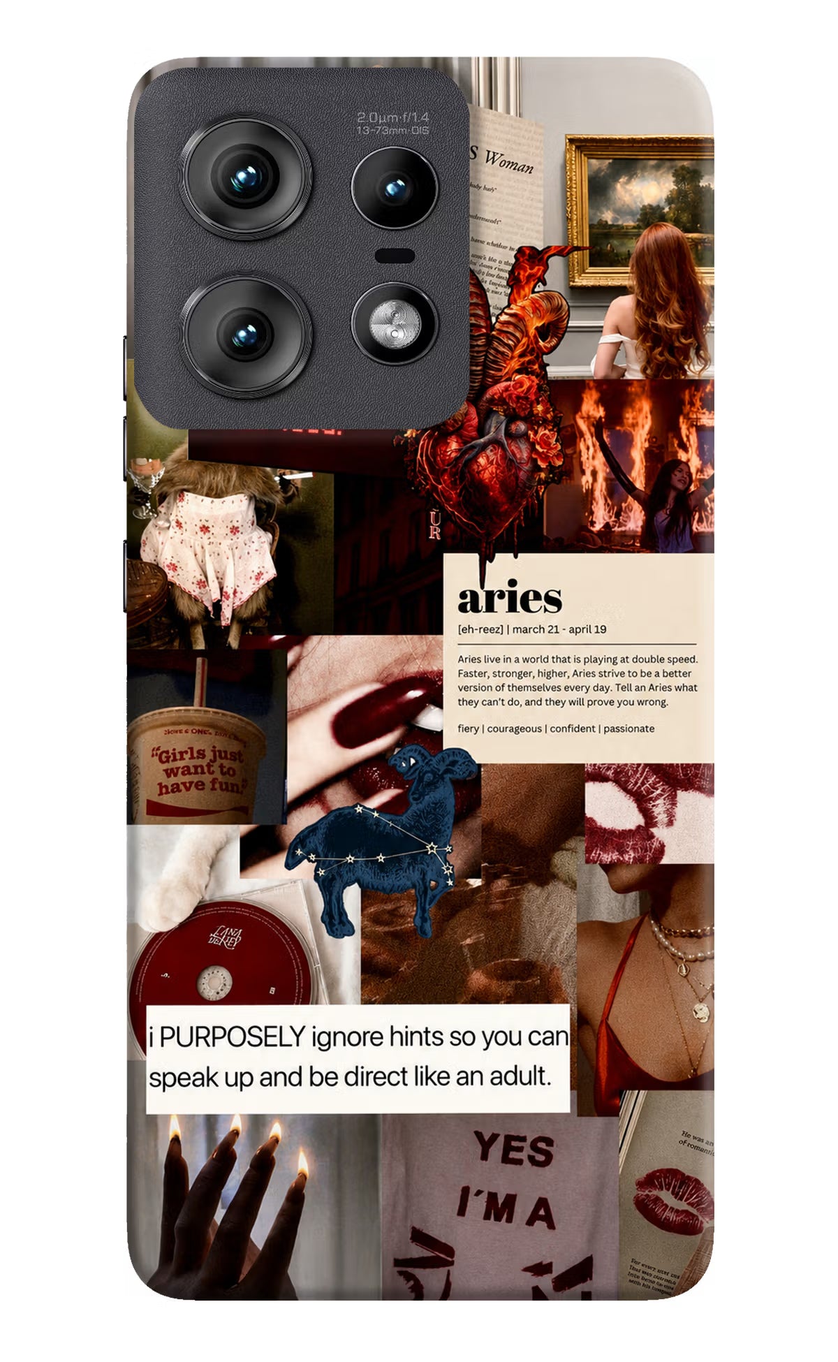 Zodiac Aries Moto Edge 50 Pro 5G Back Cover