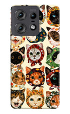 Cool Cat Moto Edge 50 Pro 5G Hard Case Back Cover by Casekaro