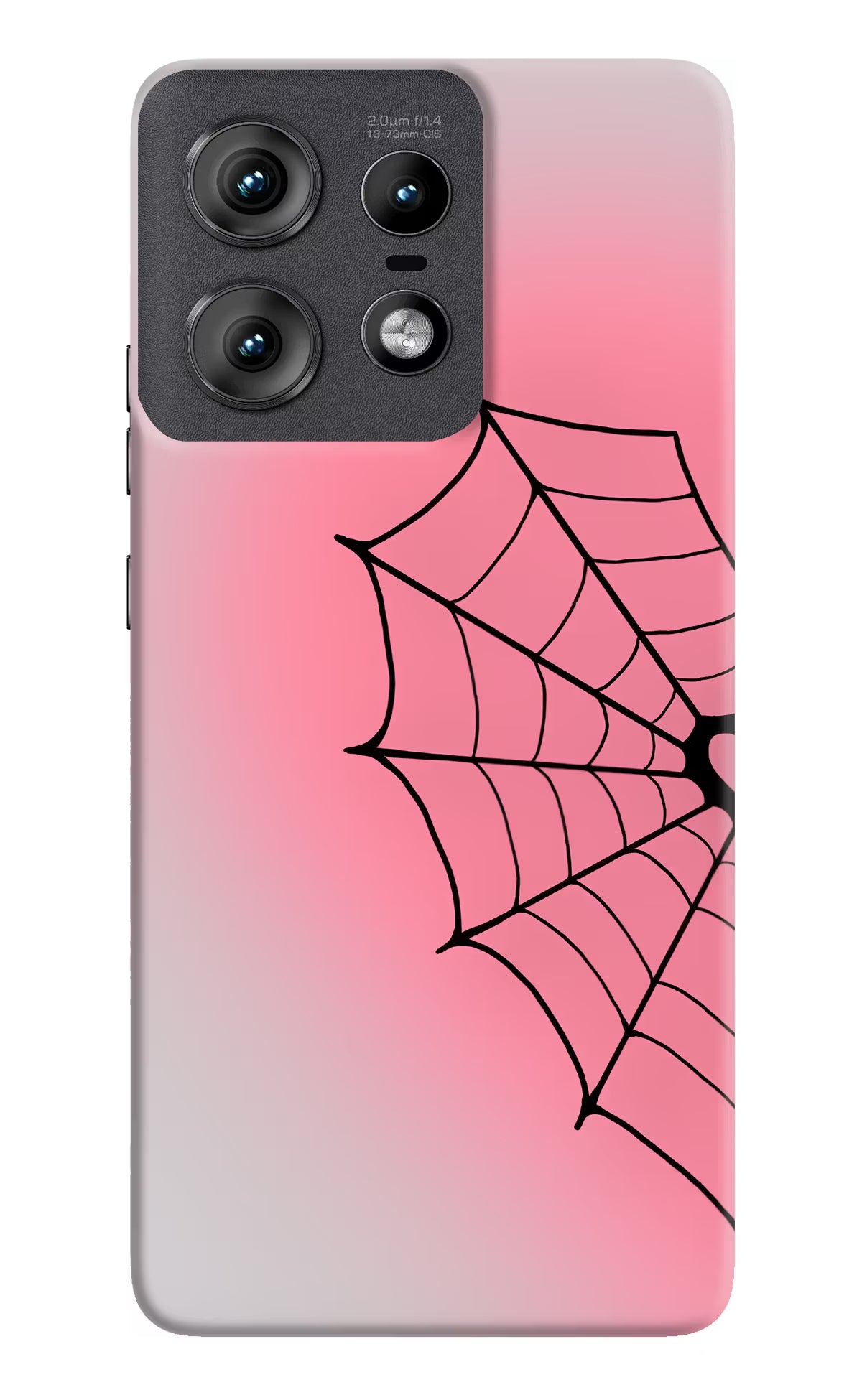 Pink Web Moto Edge 50 Pro 5G Back Cover