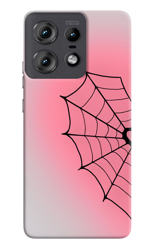 Pink Web Moto Edge 50 Pro 5G Hard Case Back Cover by Casekaro
