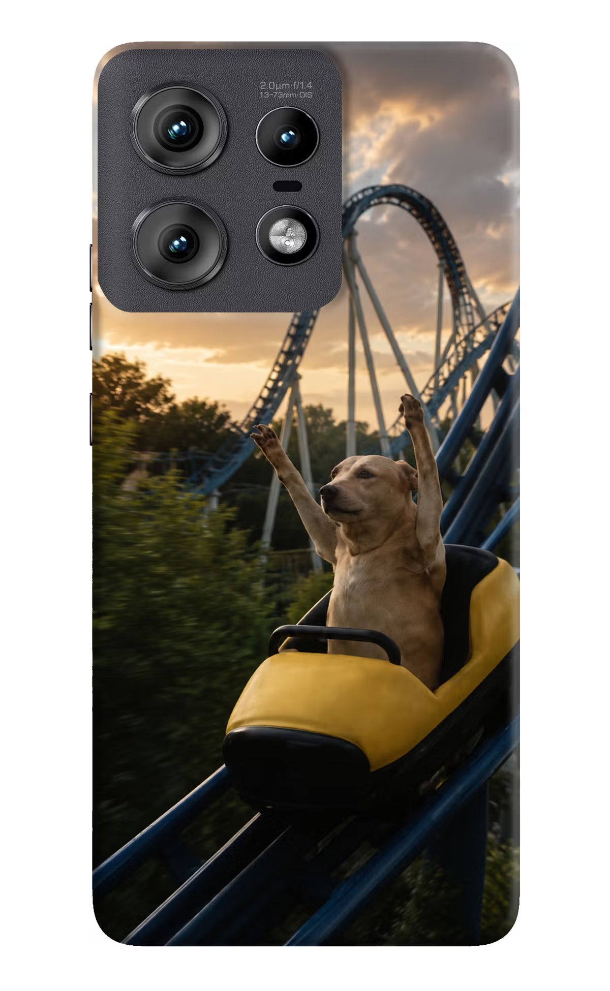 Rollercoaster Dog Moto Edge 50 Pro 5G Back Cover