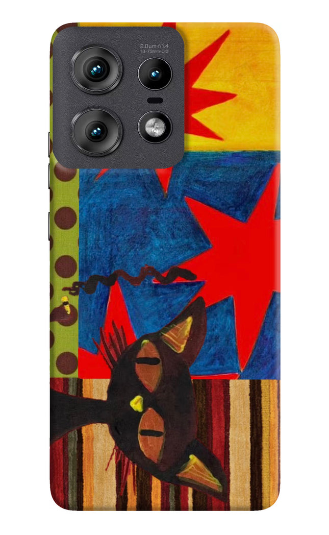 Pop Cat Moto Edge 50 Pro 5G Hard Case Back Cover by Casekaro