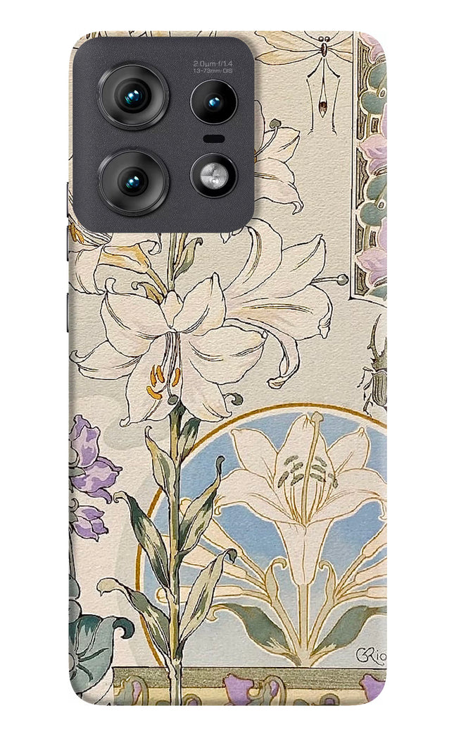 White Lily Moto Edge 50 Pro 5G Hard Case Back Cover by Casekaro