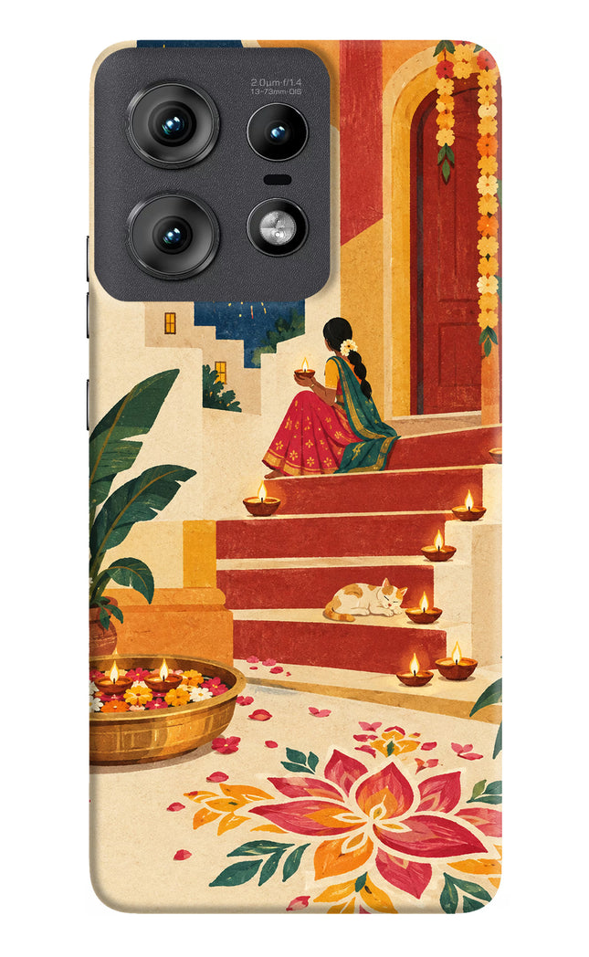 Diwali Rangoli Moto Edge 50 Pro 5G Hard Case Back Cover by Casekaro