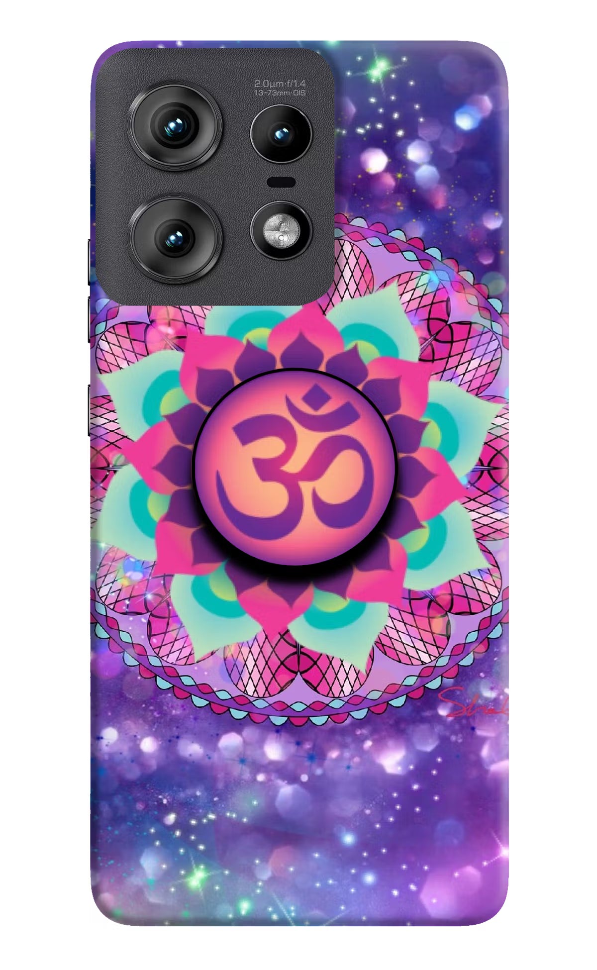 Om Purple Moto Edge 50 Pro 5G Pop Case by Casekaro