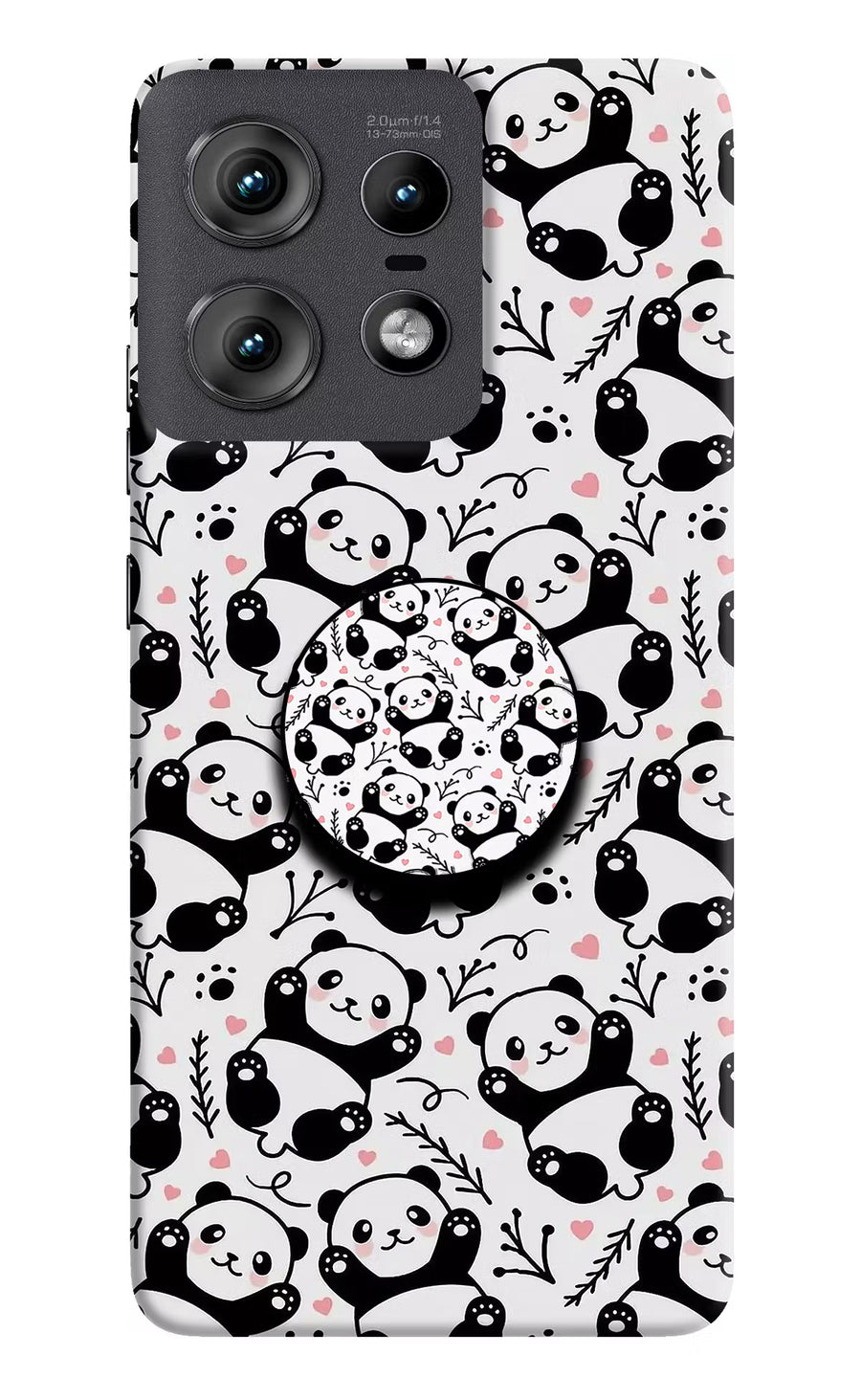 Cute Panda Moto Edge 50 Pro 5G Pop Case, Hard case