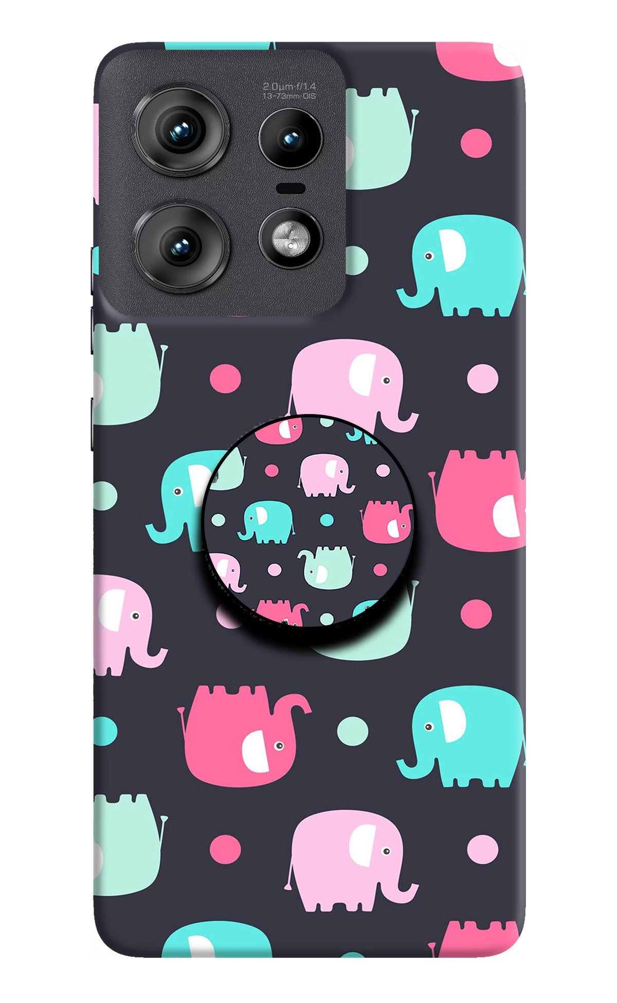 Baby Elephants Moto Edge 50 Pro 5G Pop Case