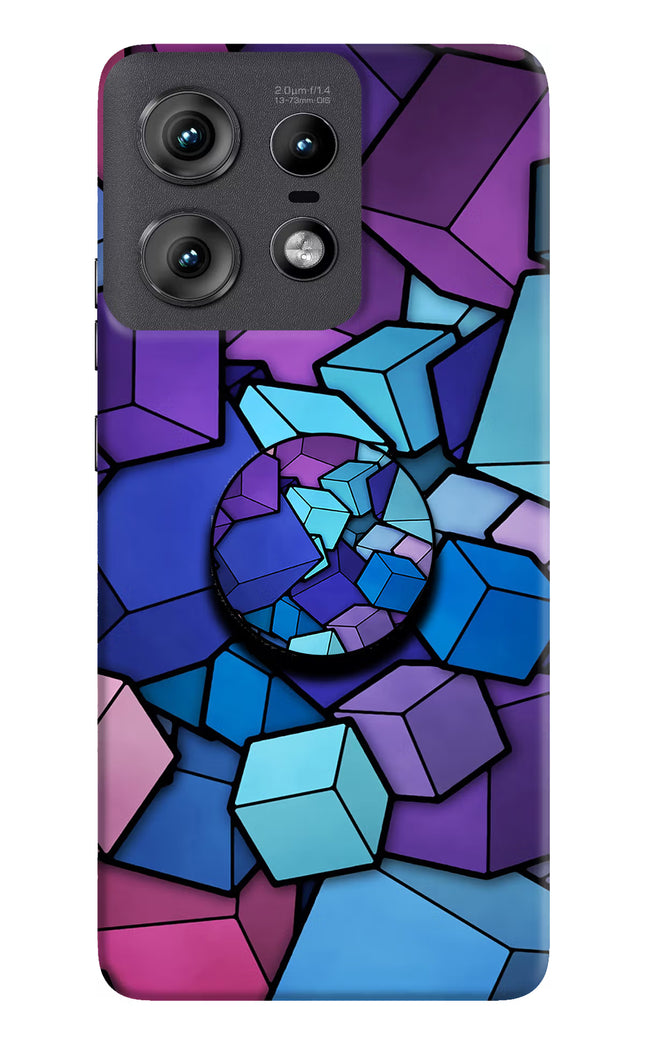 Cubic Abstract Moto Edge 50 Pro 5G Pop Case by Casekaro