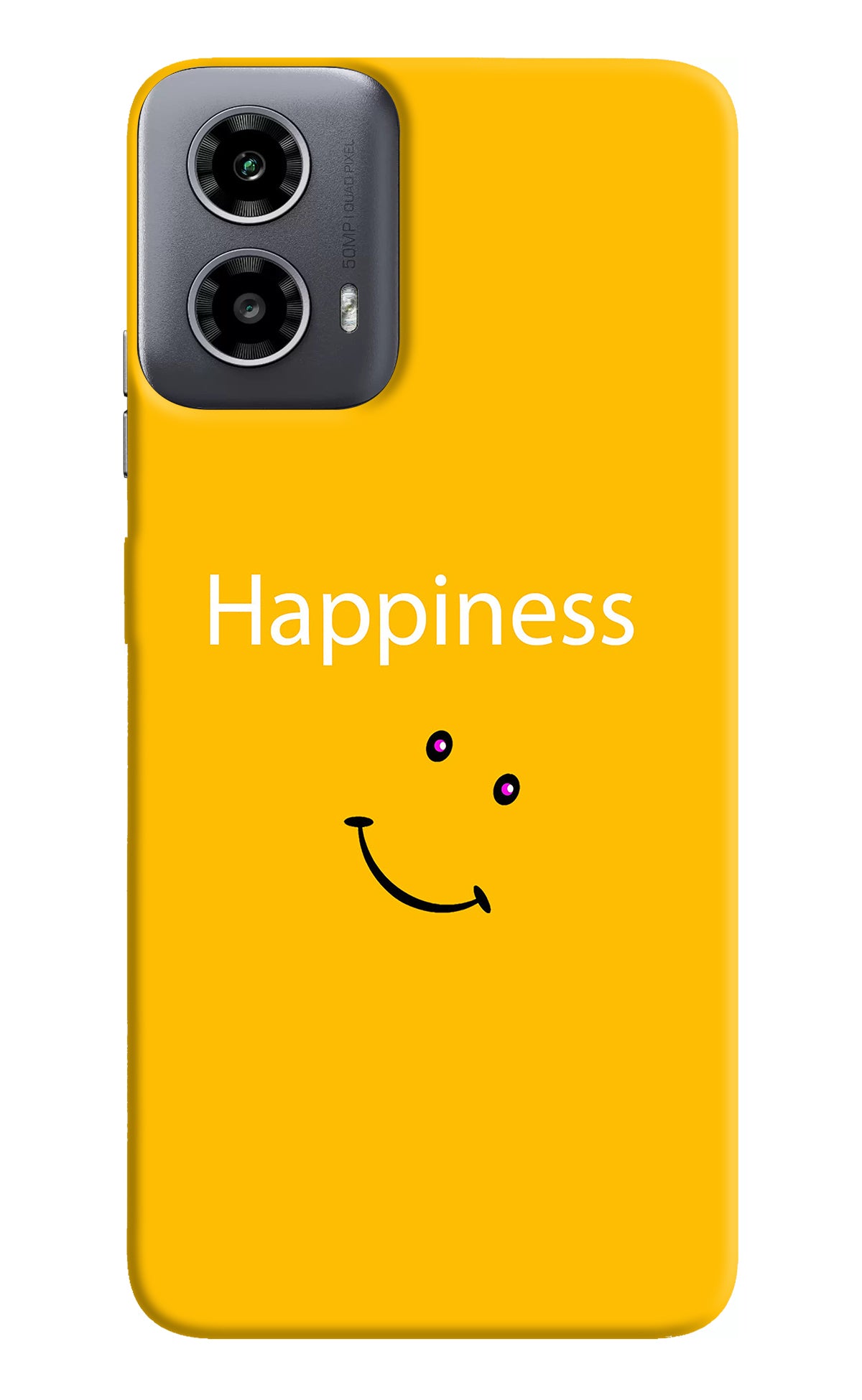 Happiness With Smiley Moto G34 5G Back Cover