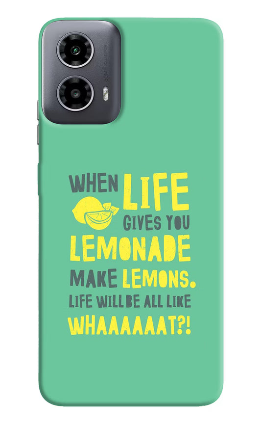 Quote Moto G34 5G Hard Case Back Cover by Casekaro