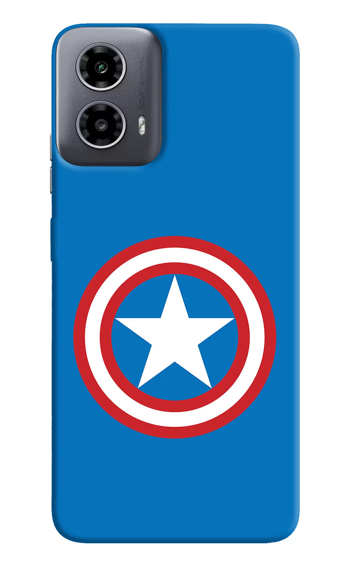 Captain America Logo Moto G34 5G Hard Case Back Cover by Casekaro