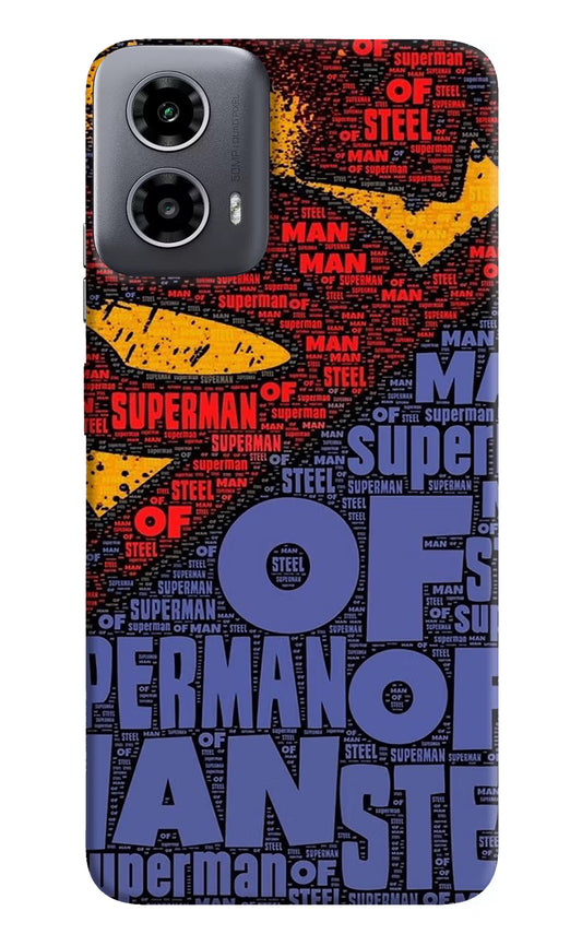 Superman Moto G34 5G Hard Case Back Cover by Casekaro